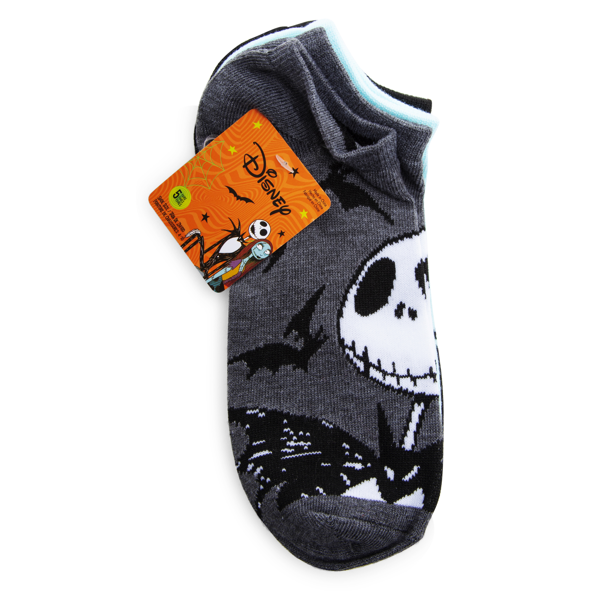 No Brand/Unknown, Accessories, 5 Pair Pack Of Nightmare Before Christmas No  Show Socks