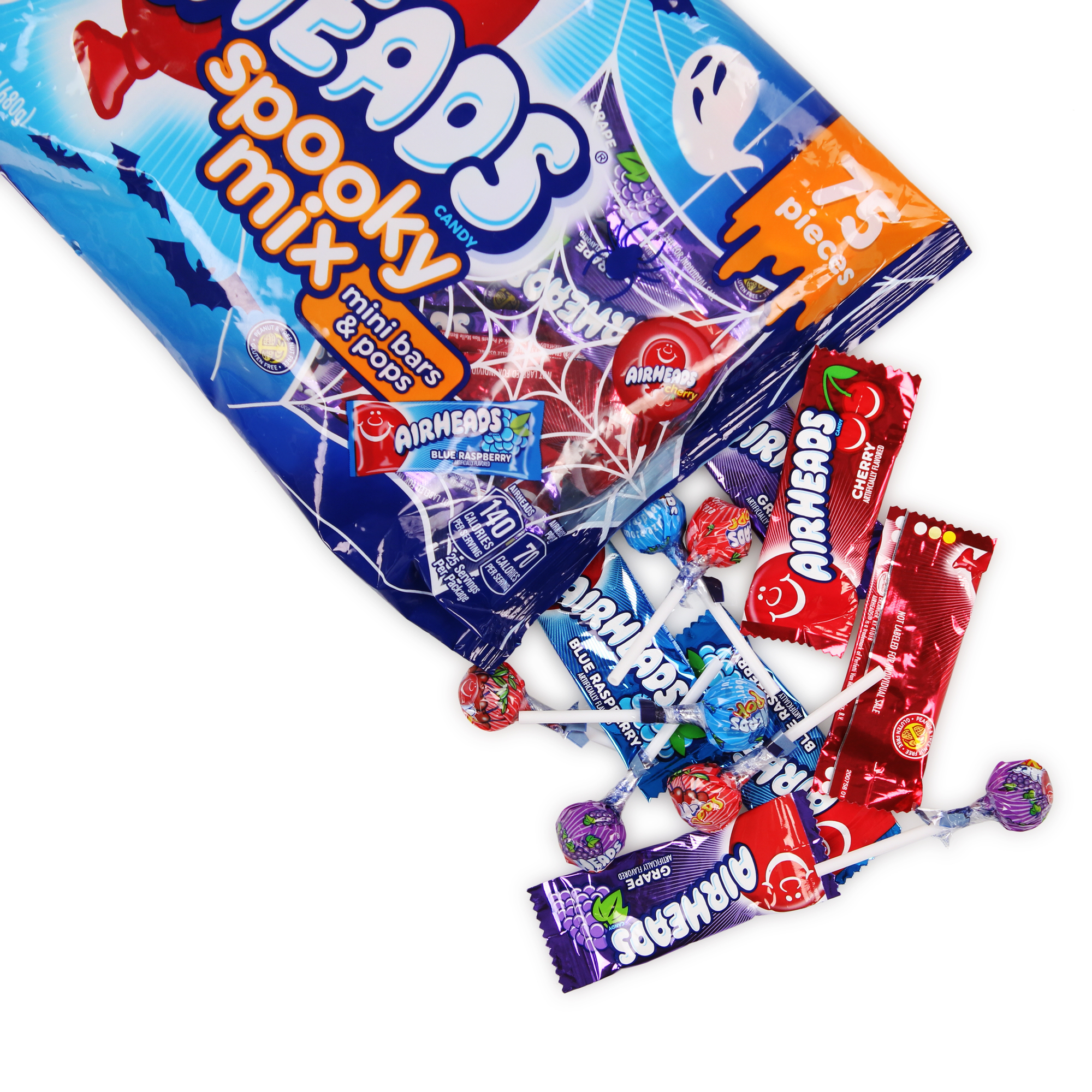 Airheads® Mini Bars & Pops Party Mix Candy Bag 75-Pieces