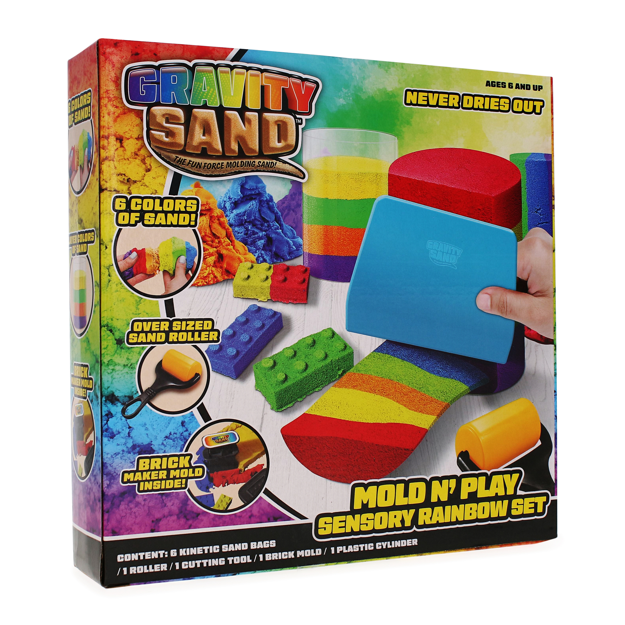 gravity sand™ mold n' play sensory rainbow set Five Below