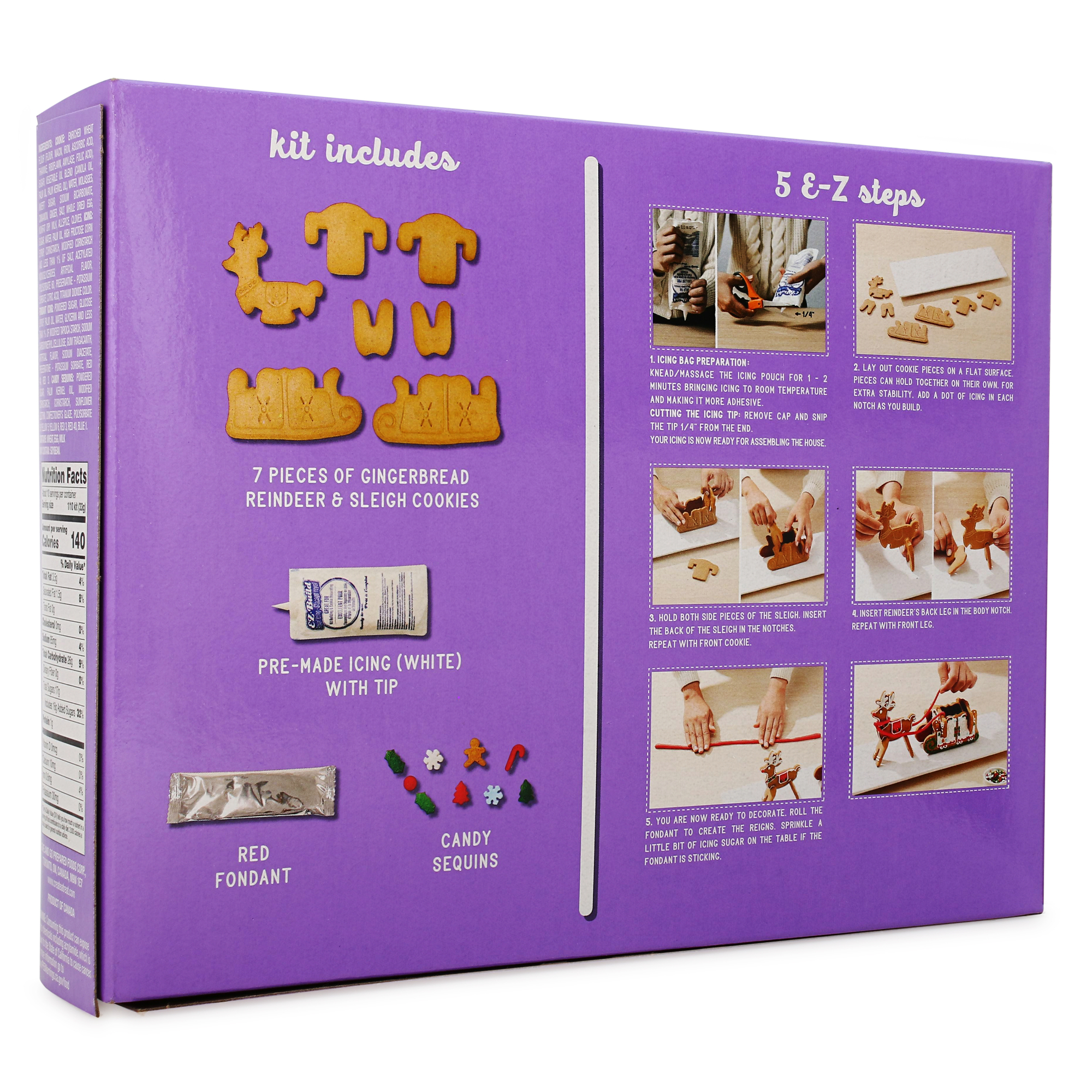 Create-A-Treat™ Gingerbread Reindeer & Sleigh 11.6oz