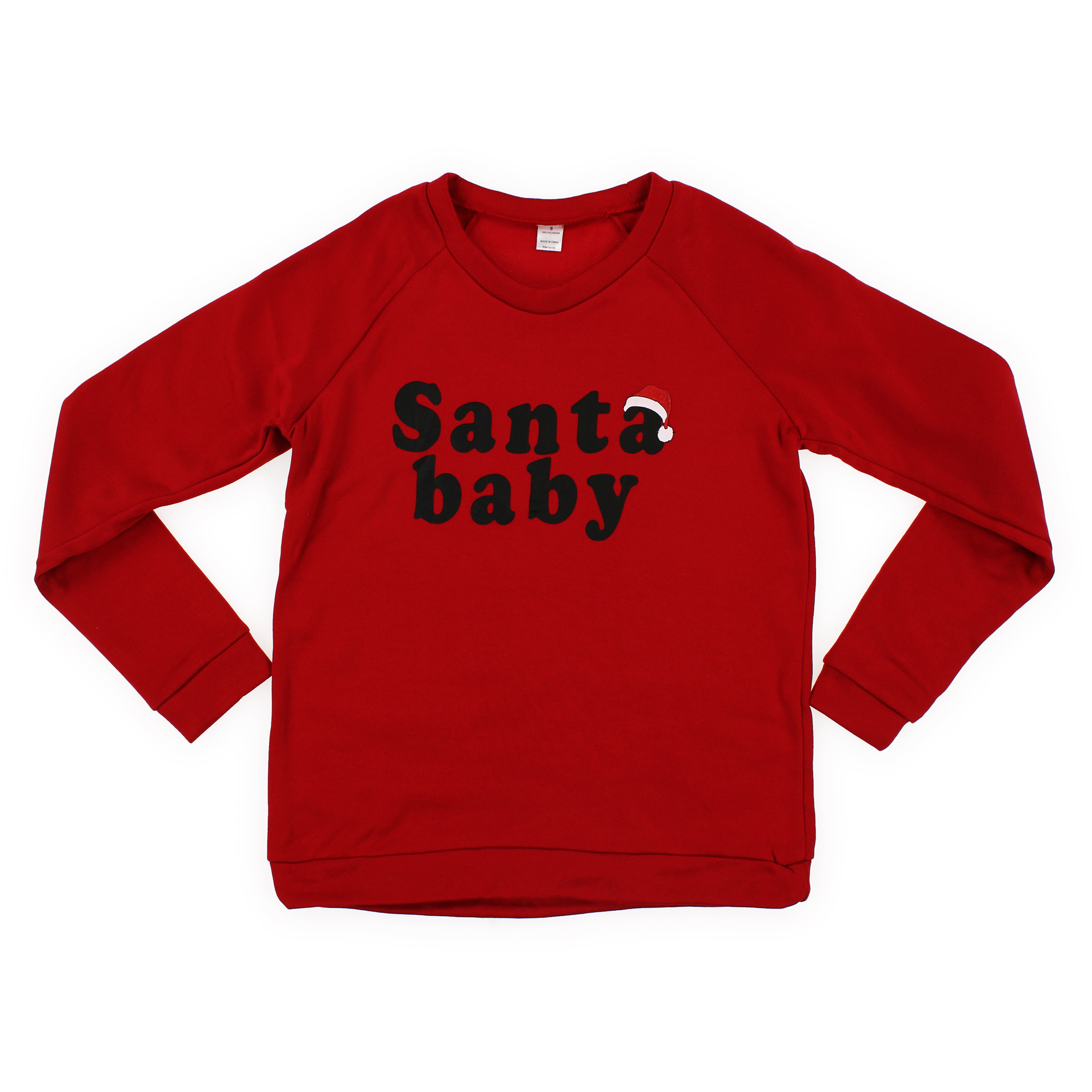 juniors 'santa baby' sweatshirt