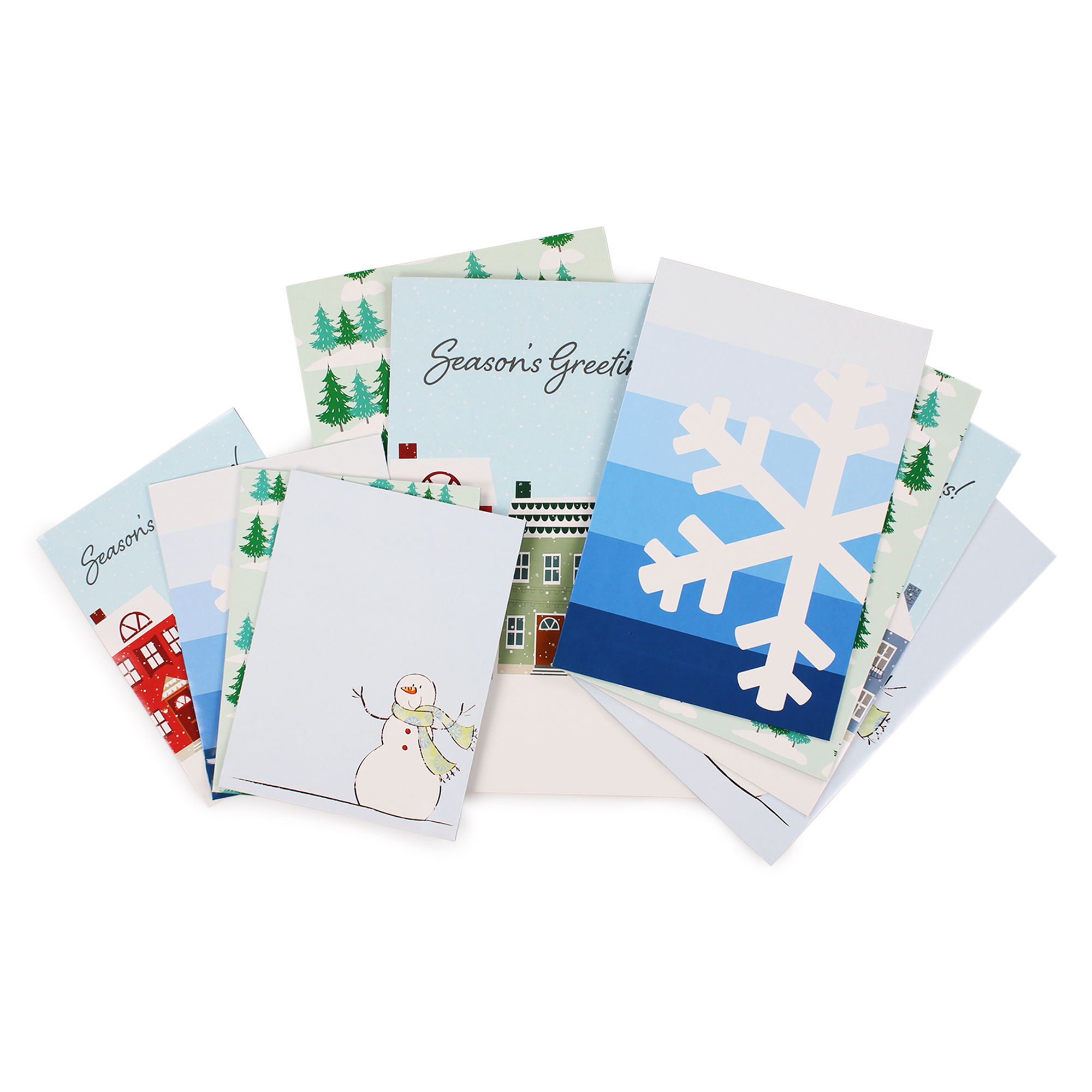 holiday gift boxes 10-pack - traditional christmas