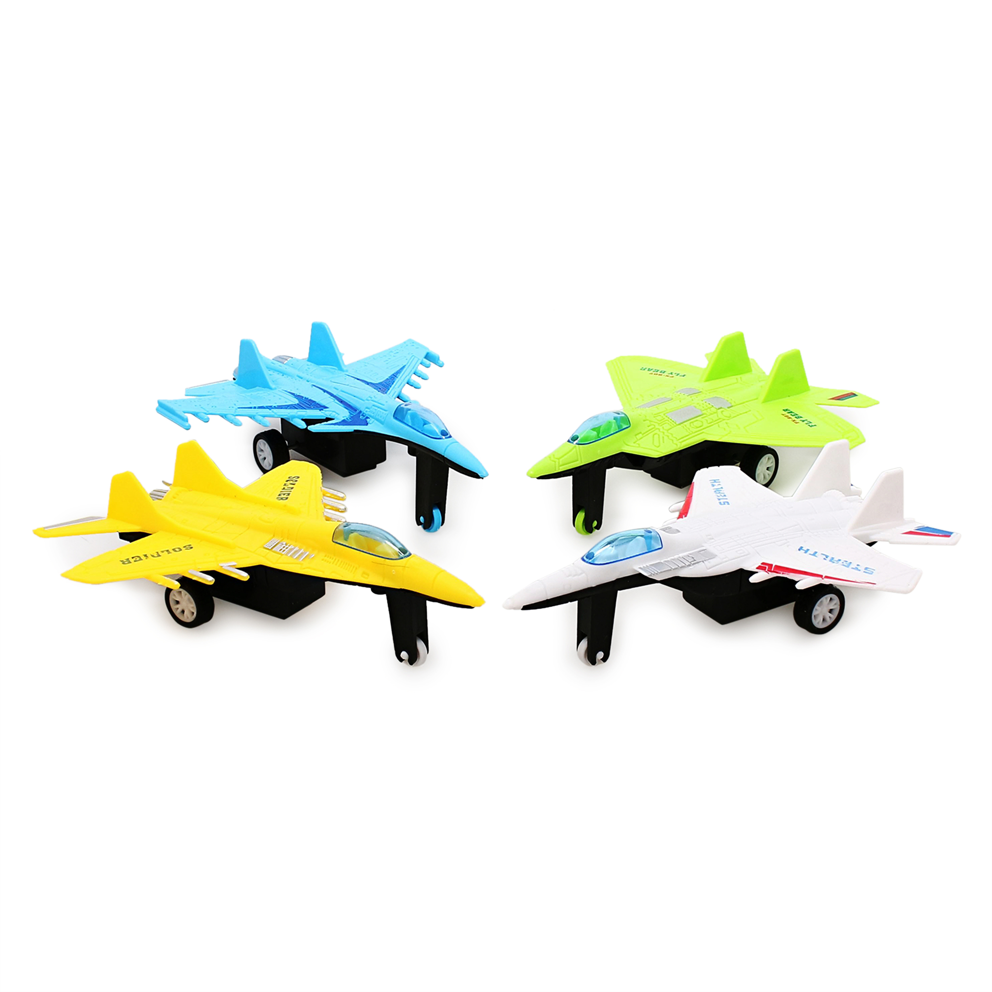airplane pull-back racers 4-count
