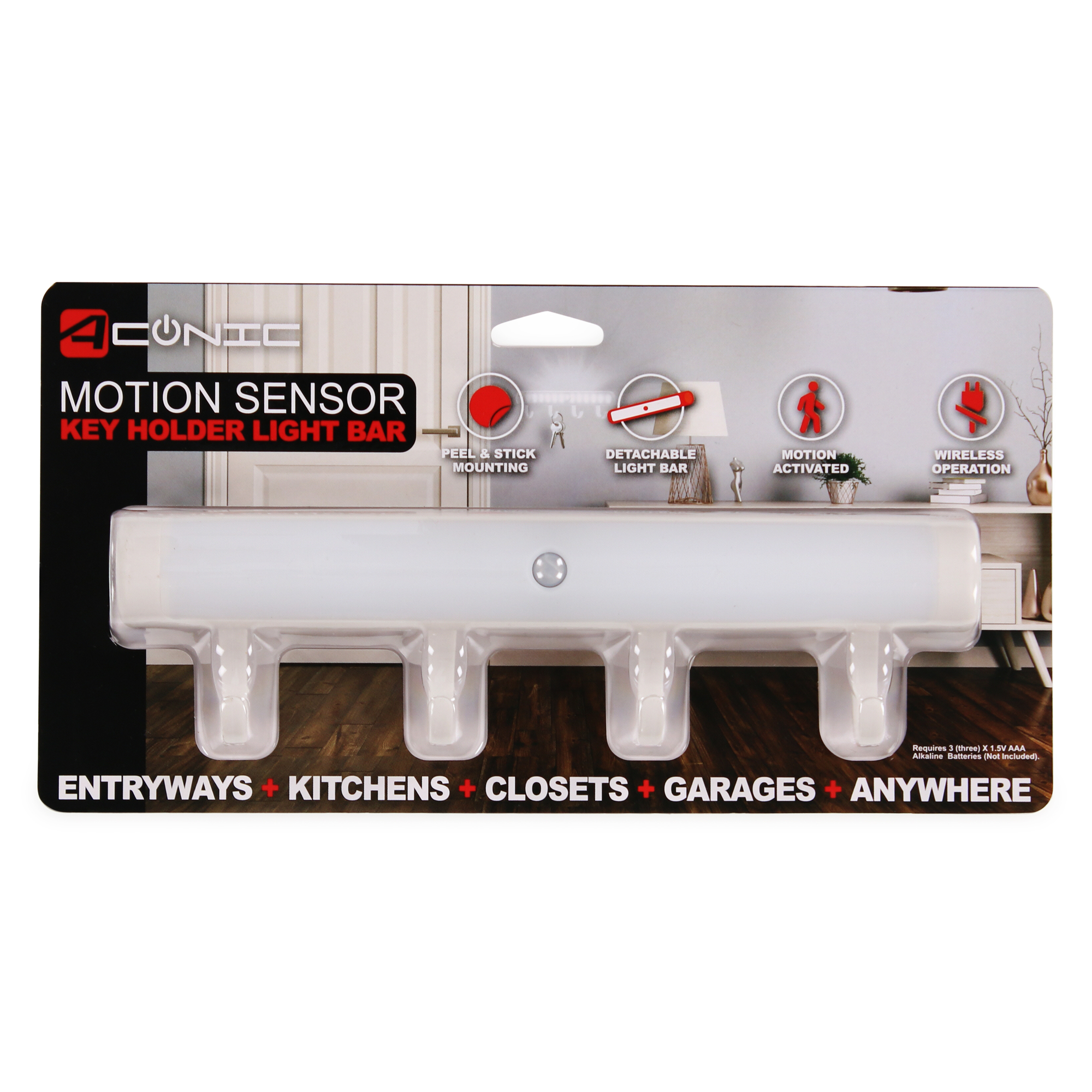 Five Below Motion sensor key holder light bar Hamilton Place