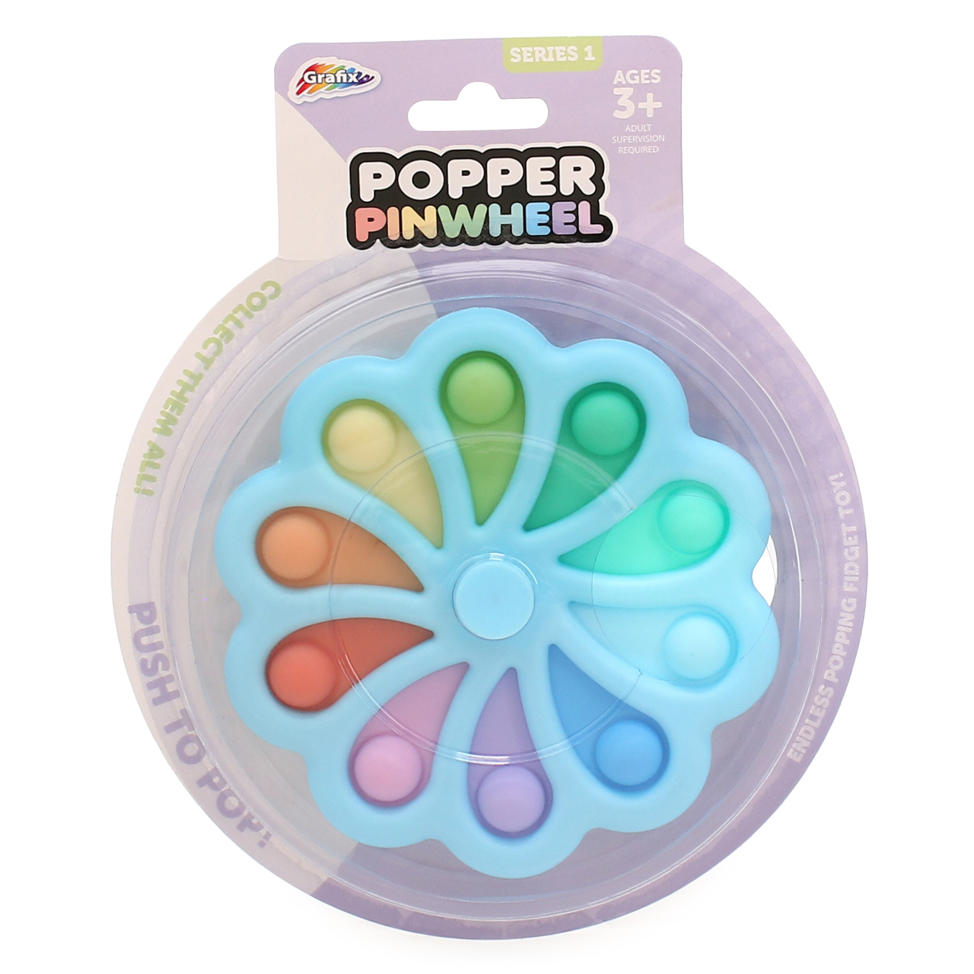 bubble burst pinwheel fidget popper