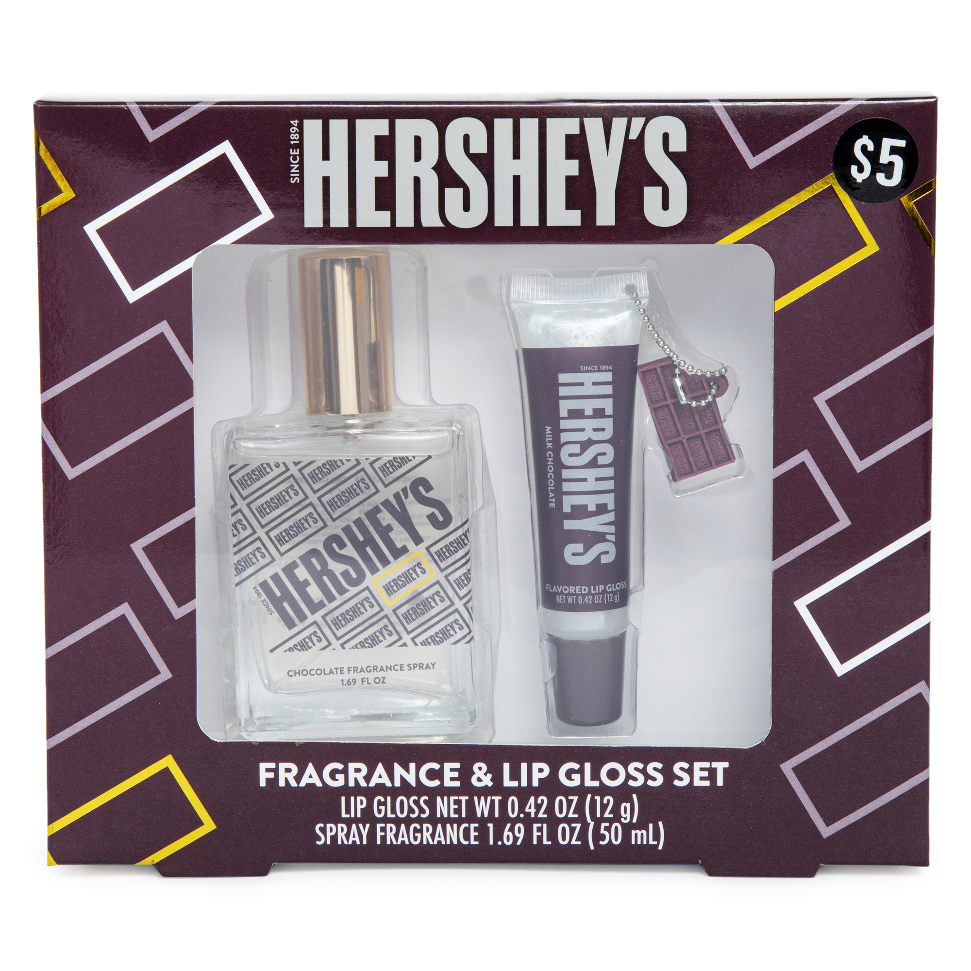 hershey's® chocolate fragrance & lip gloss set