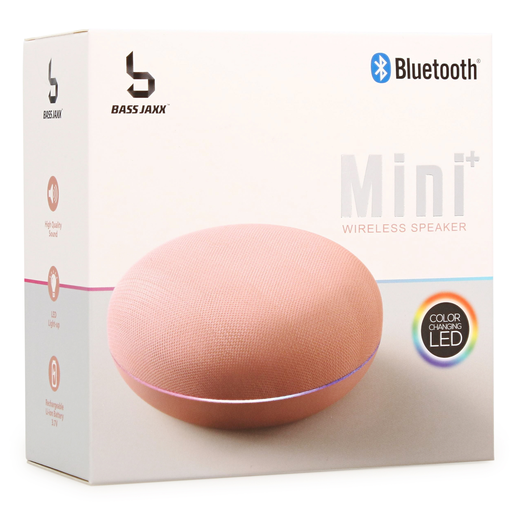 mini+ bluetooth® wireless speaker with color-change LED