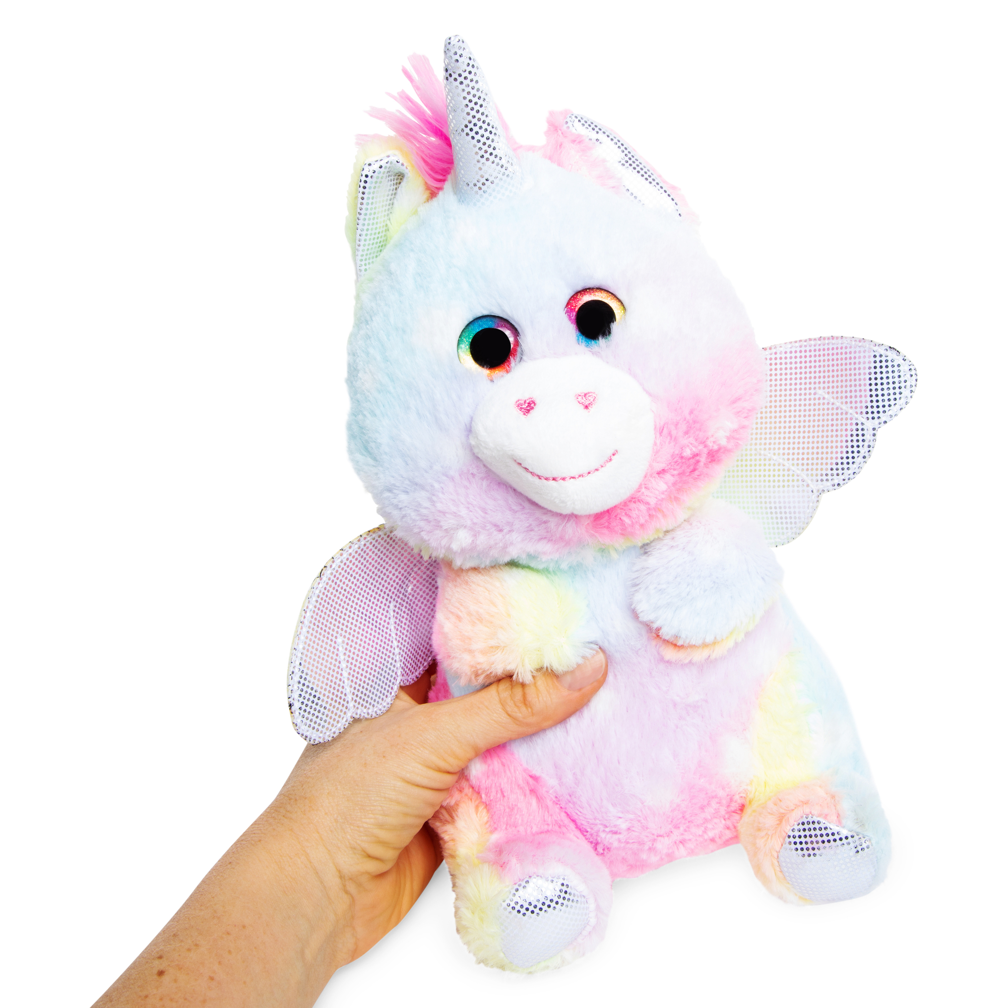 sparkly unicorn stuffed animals with wings 10in