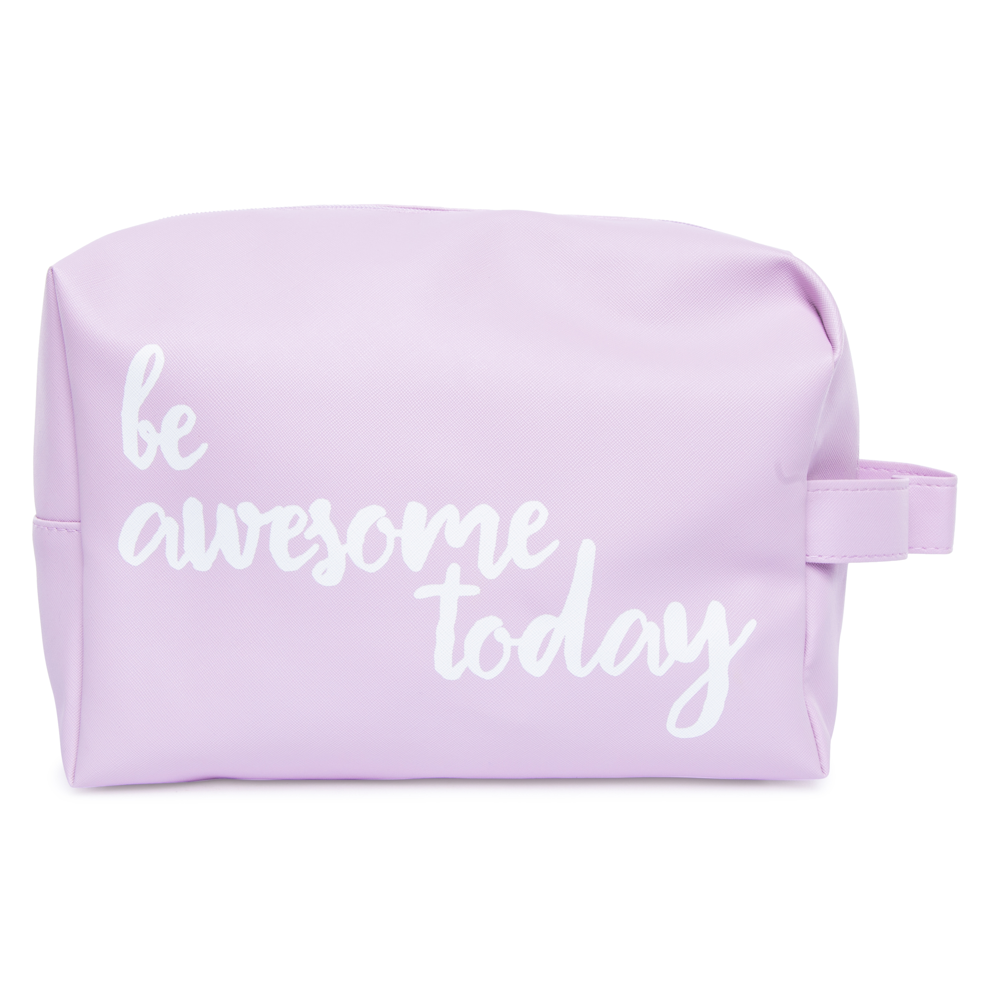 makeup bag 11in x 7.5in - be awesome