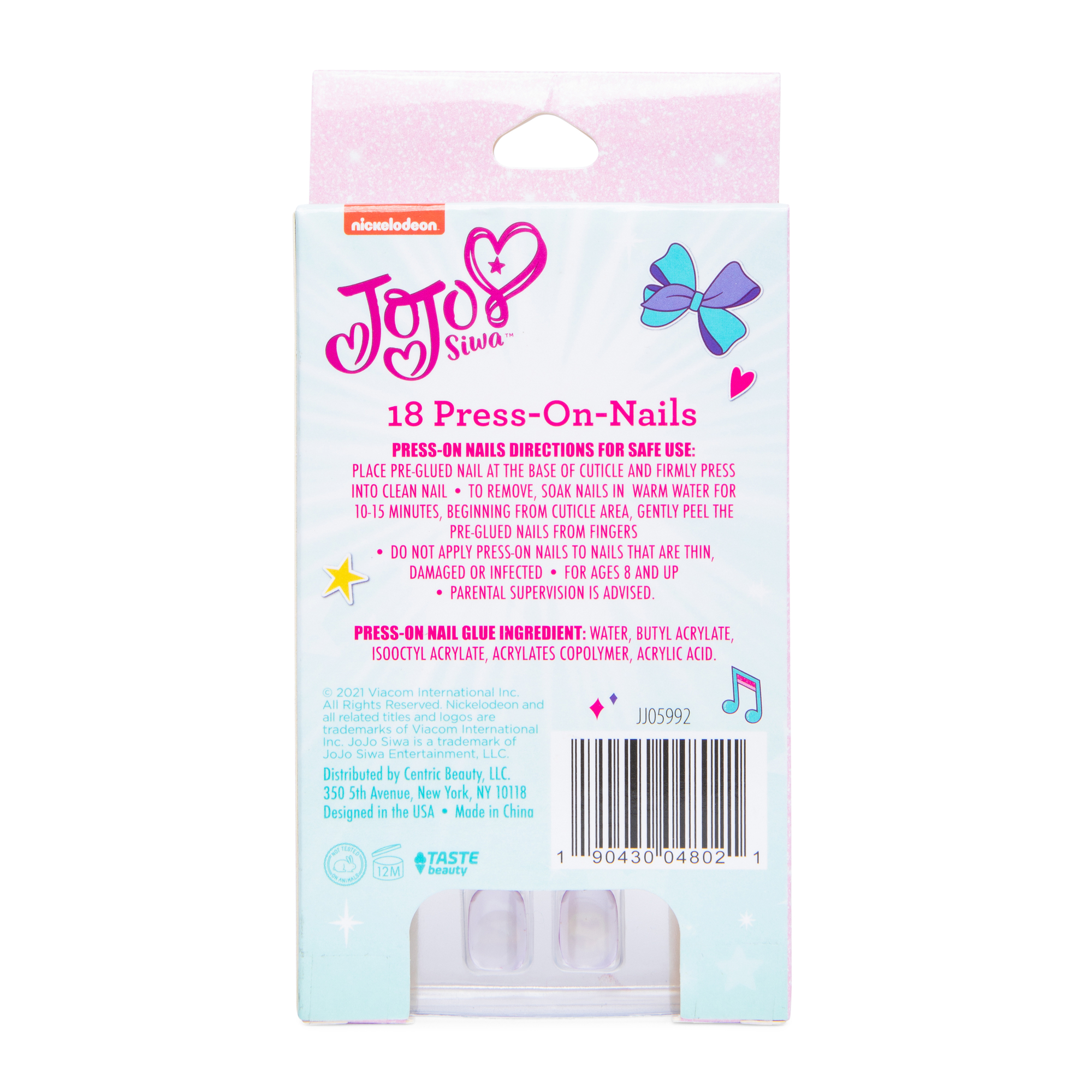 jojo siwa™ 18 press-on nails set