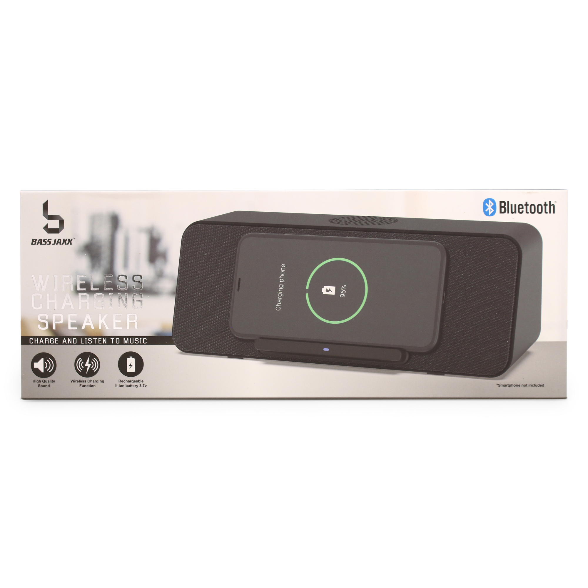 wireless bluetooth® speaker with wireless charging dock