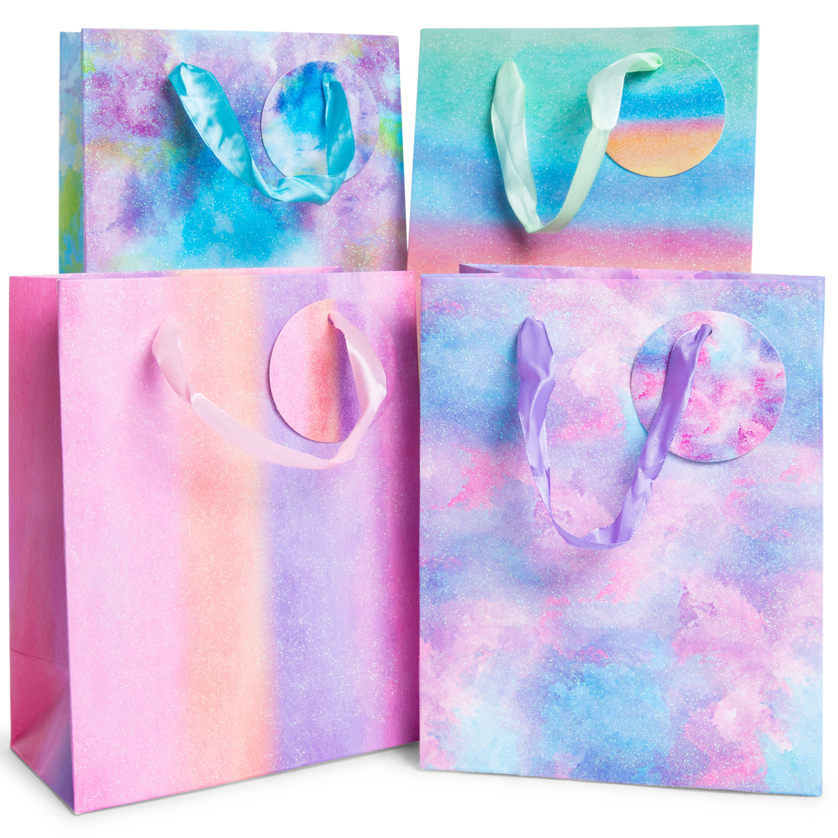 Glitter Landscape Gift Bag 7in X 9in