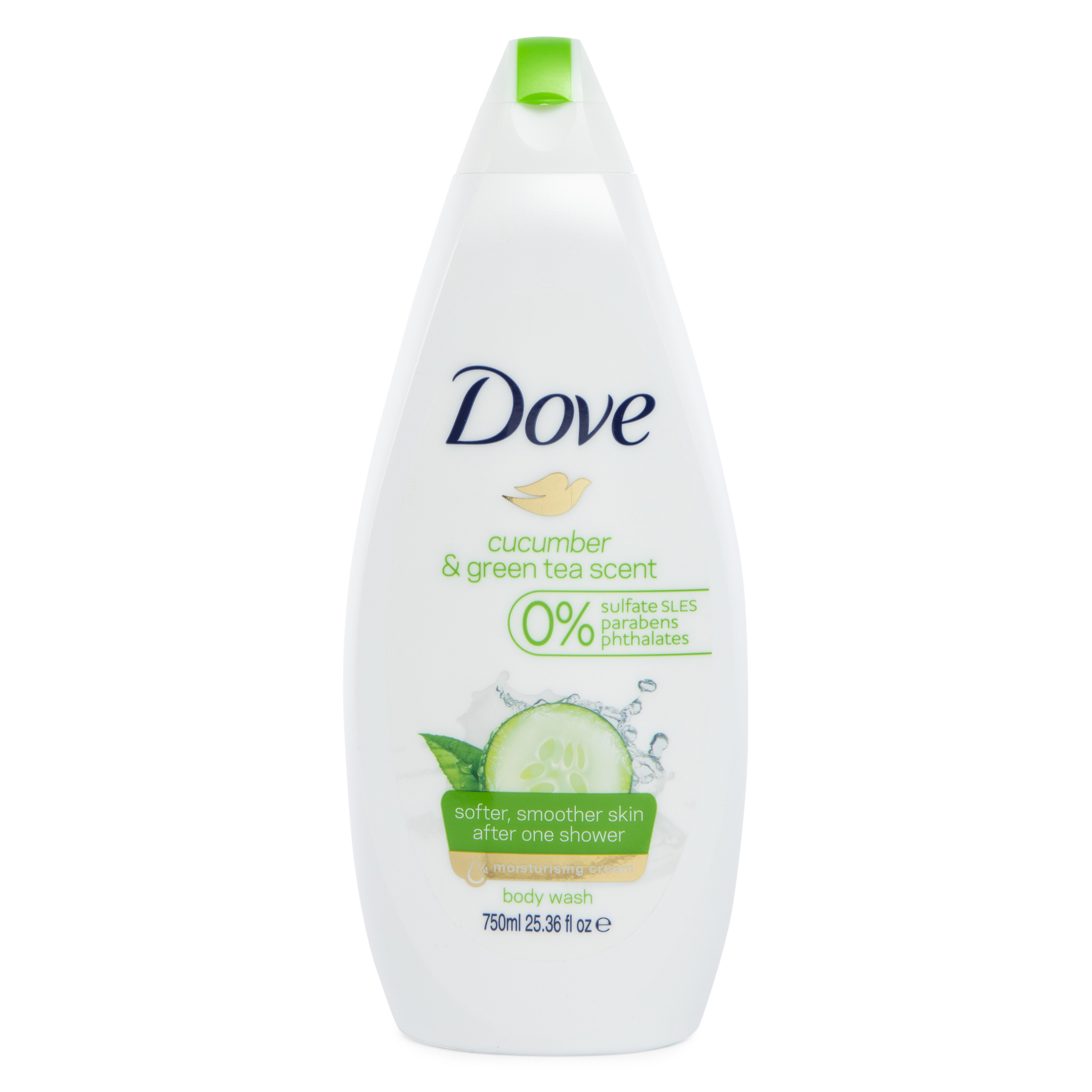 dove® body wash, cucumber & green tea 25.36oz