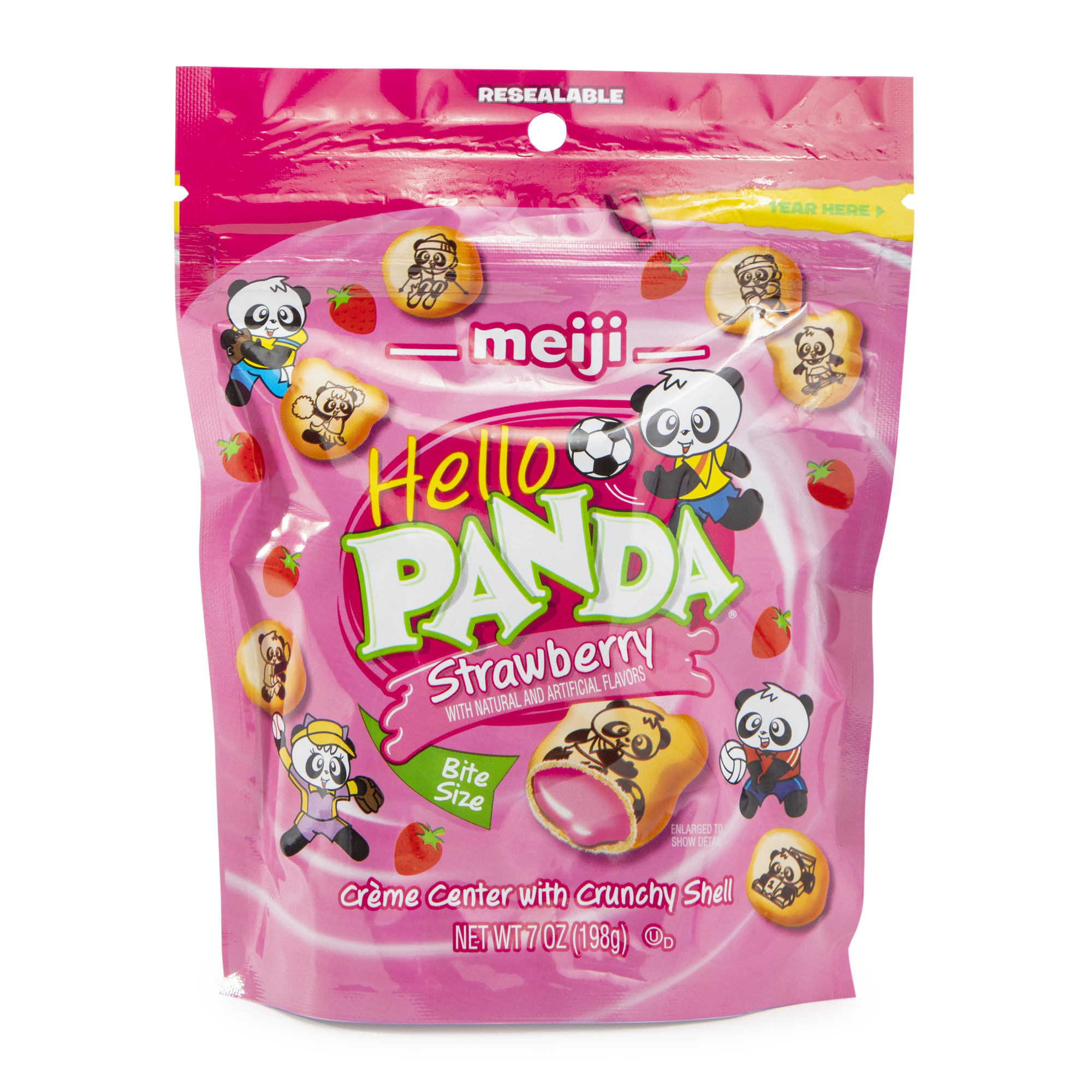 meiji® hello panda creme center with crunchy shell snack 7oz bag