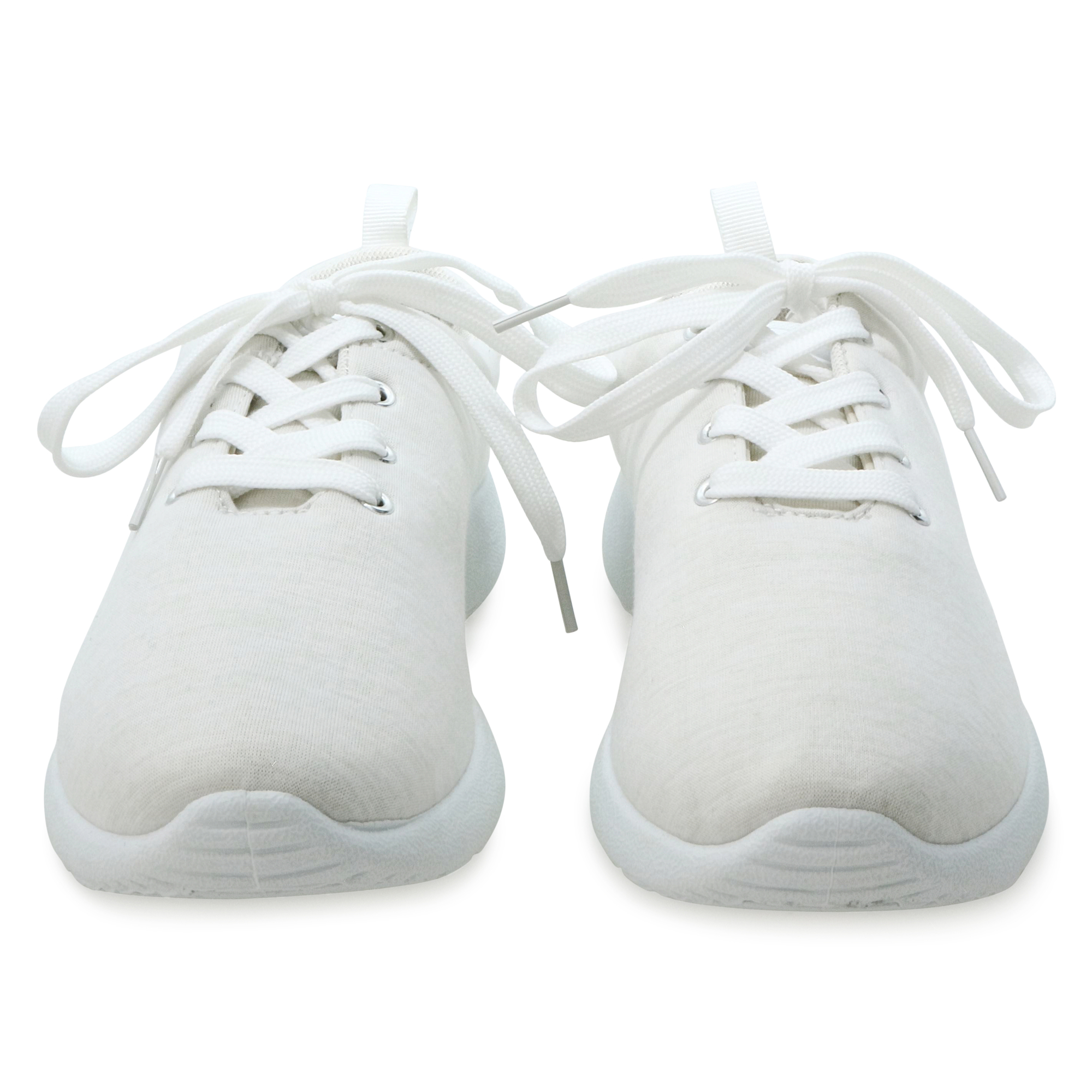 Ladies Black Jersey Fabric Sneakers