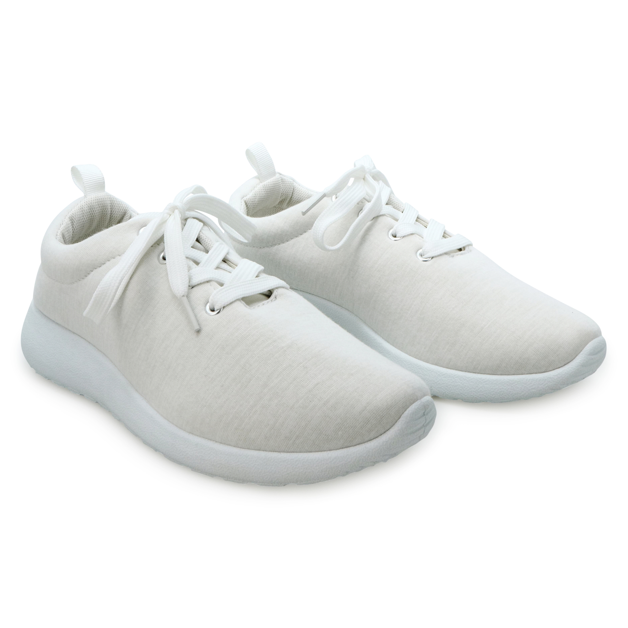 Ladies Black Jersey Fabric Sneakers