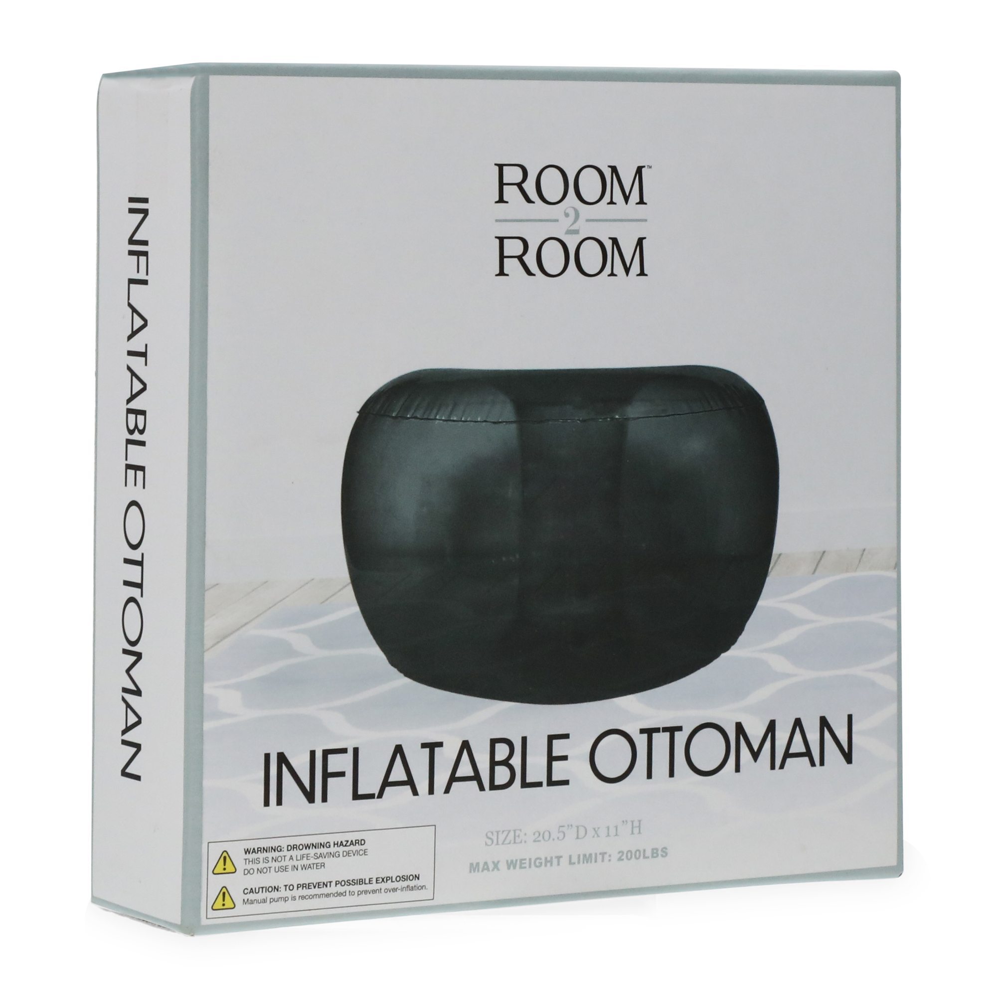 inflatable ottoman 20.5in x 11in Five Below