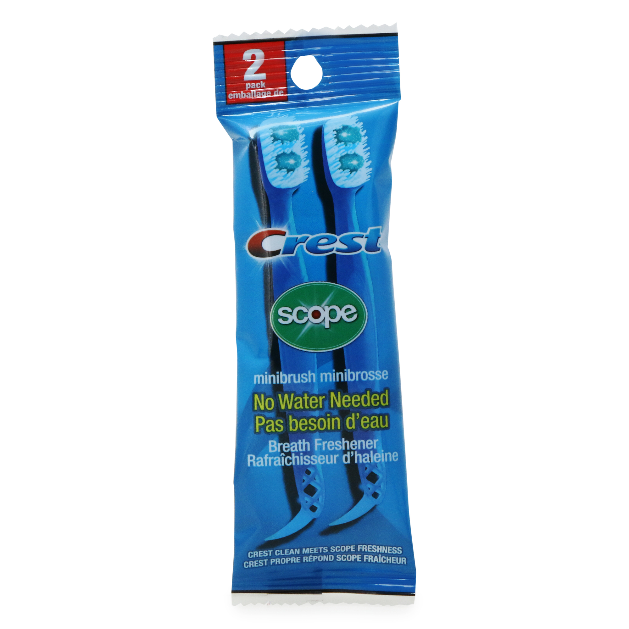 crest scope® minibrush breath freshener 2-pack