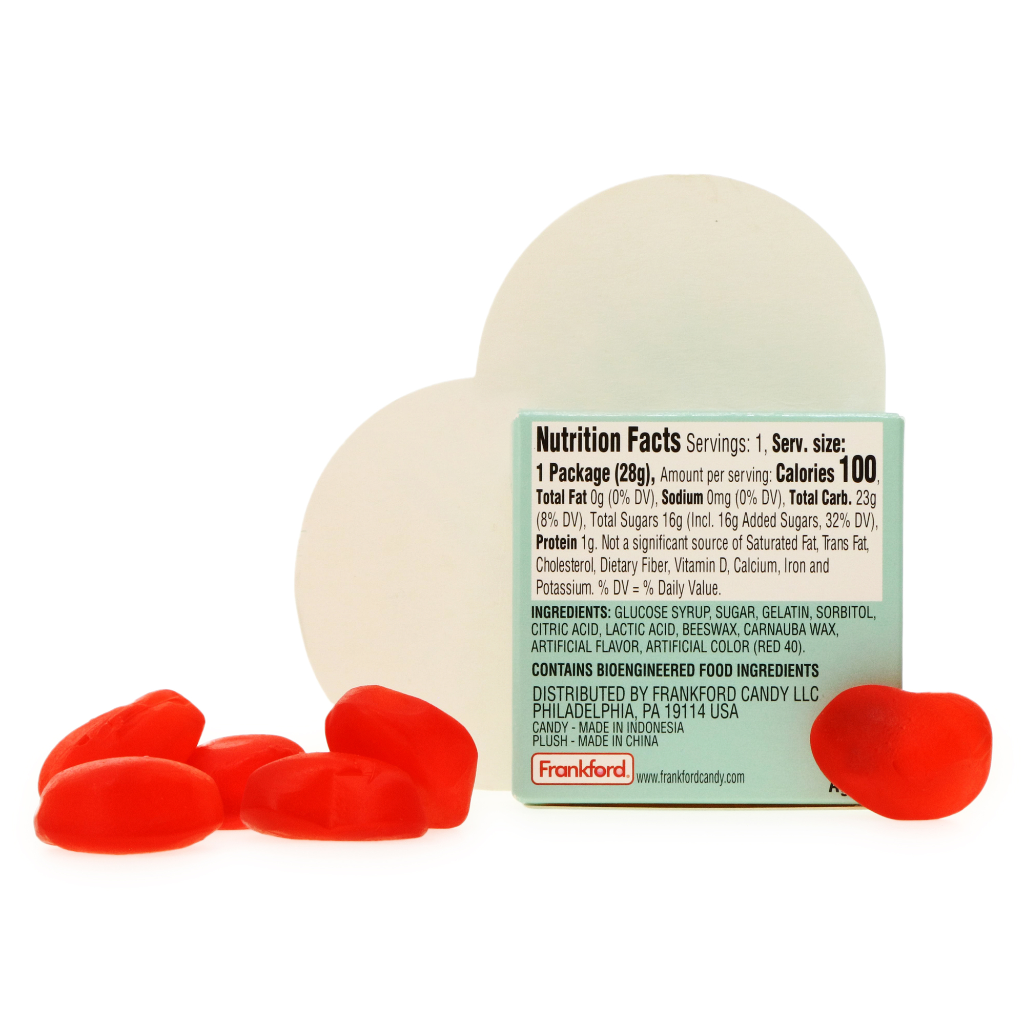 valentine's corgi plush & candy gift