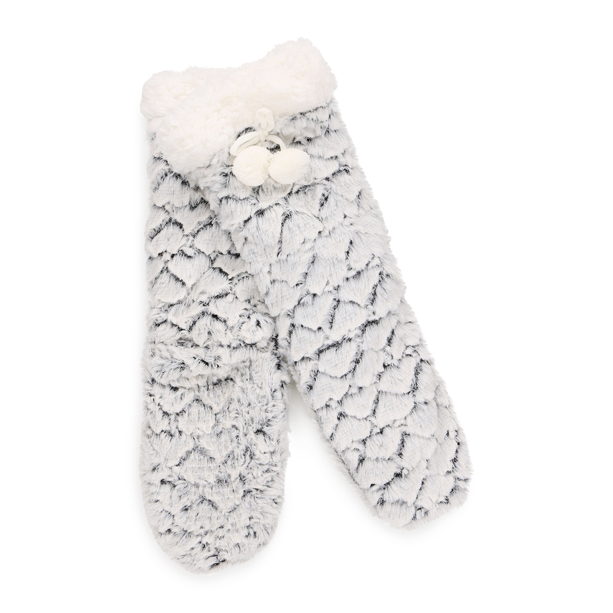 Faux Fur Cabin Socks, 1 Pair