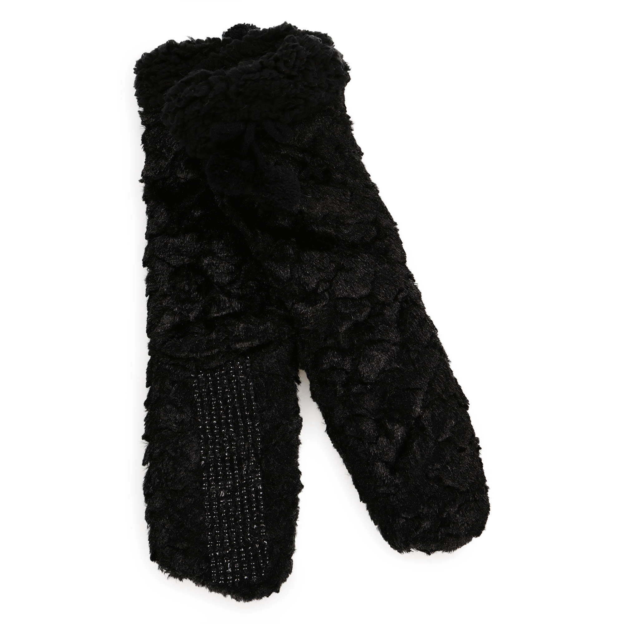 faux fur cabin socks, 1 pair