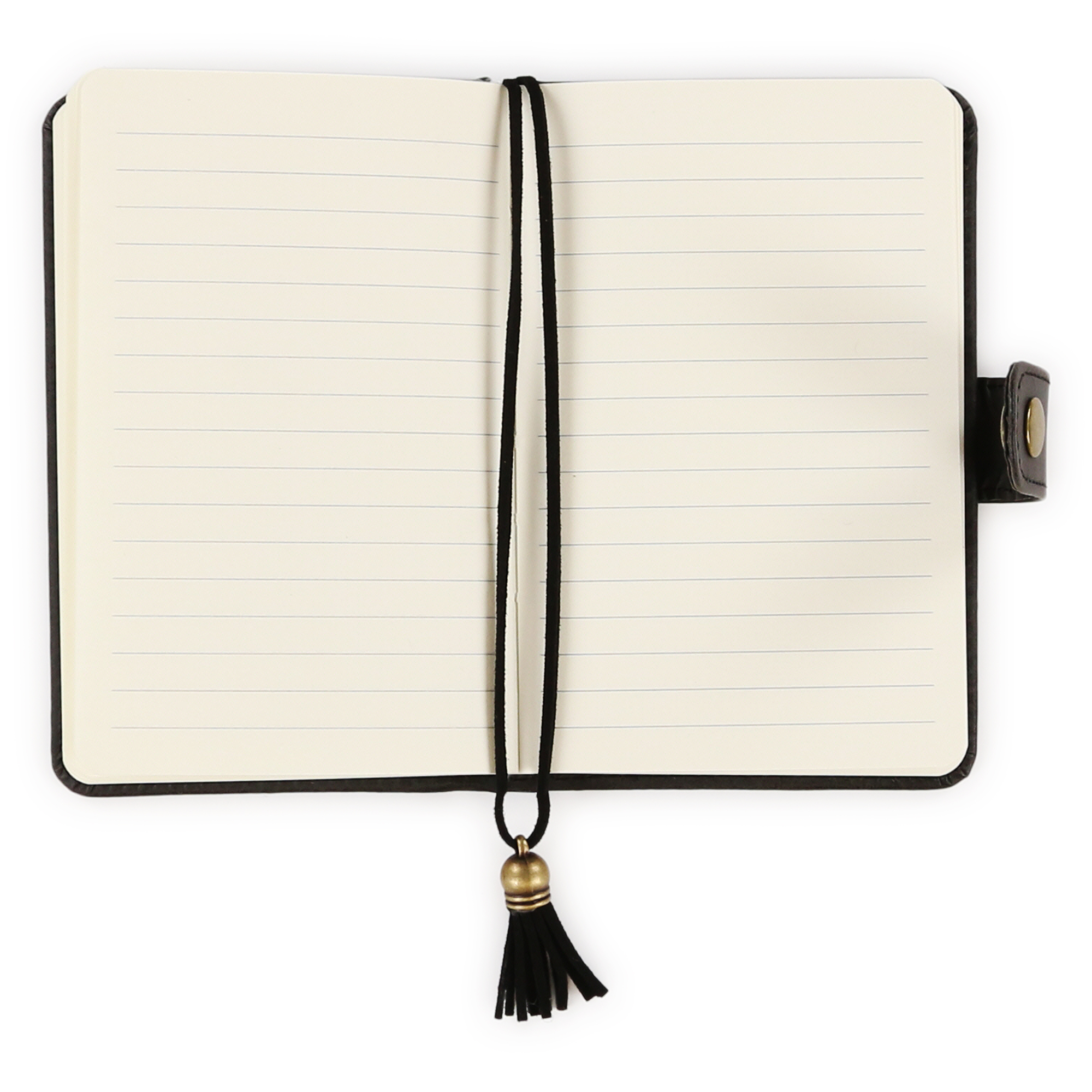 mini suede journal w/ clasp 7.5in