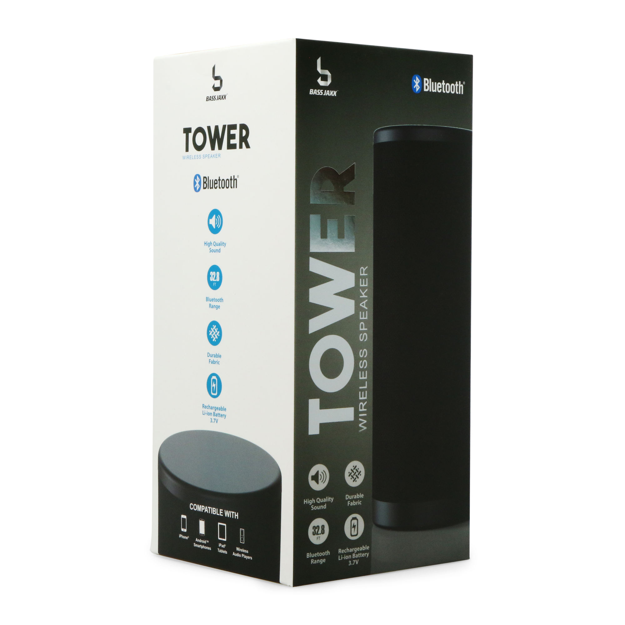 wireless bluetooth® tower speaker - white