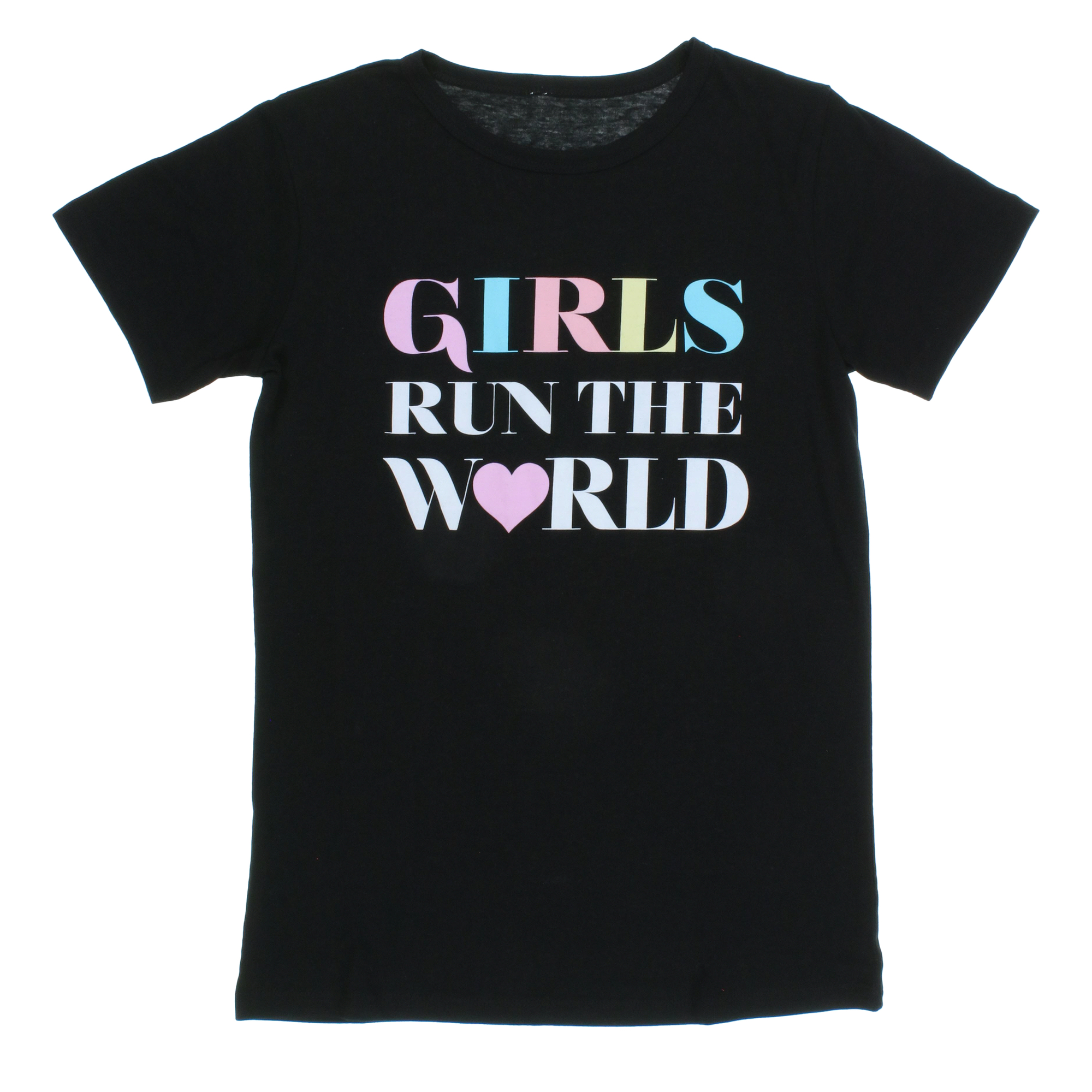 juniors 'girls run the world' graphic tee