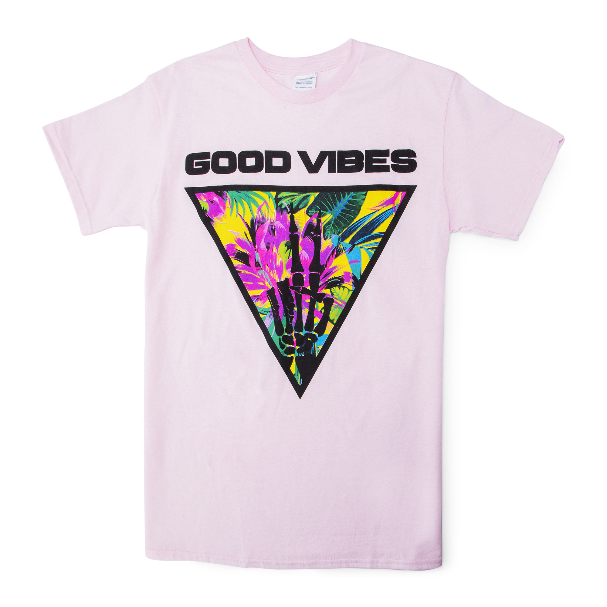 skeleton 'good vibes' graphic tee