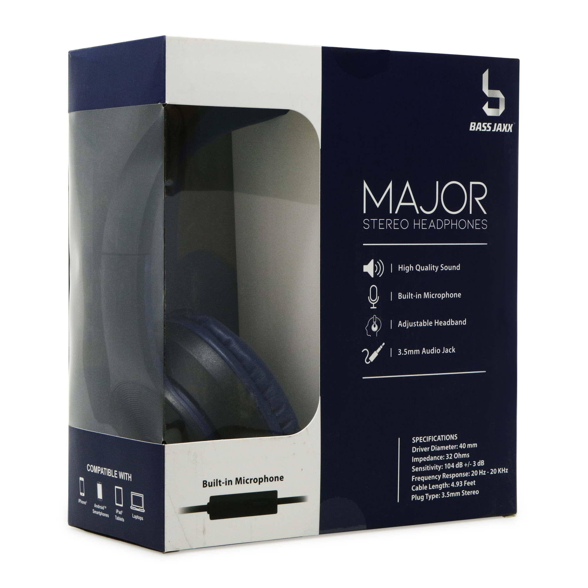 duotone wired stereo headphones with microphone