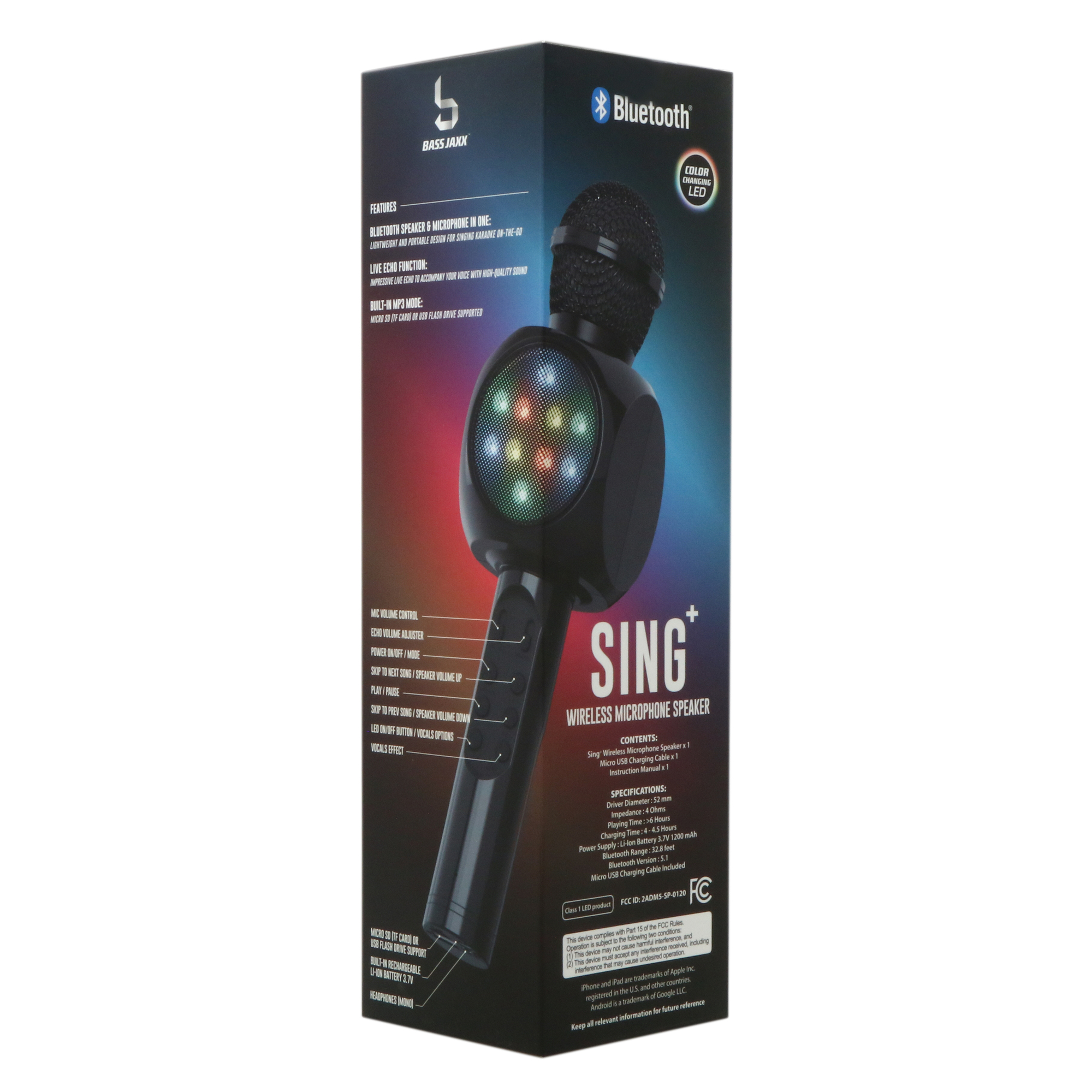 Five Below Sing wireless bluetooth karaoke microphone with