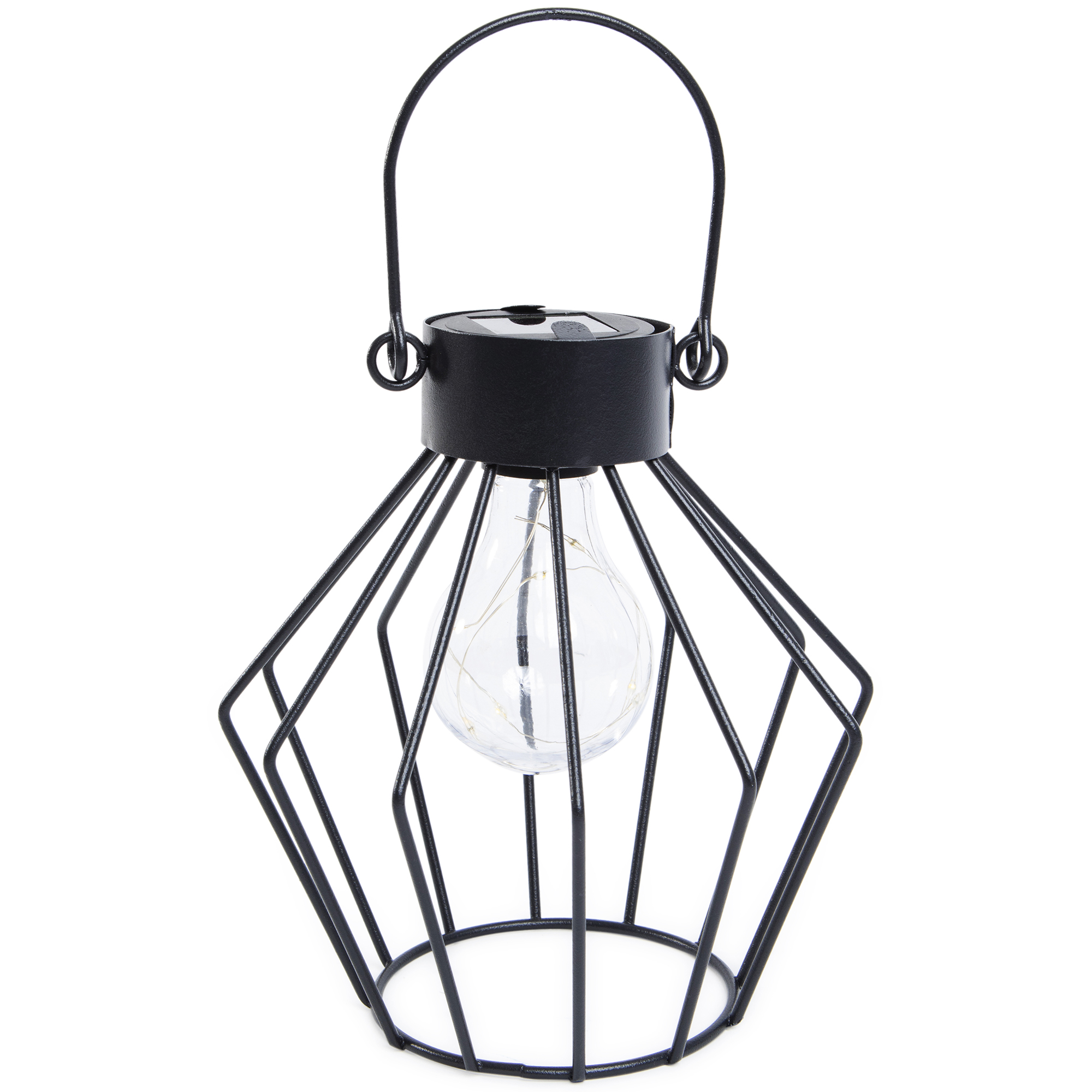 cage outdoor solar lantern