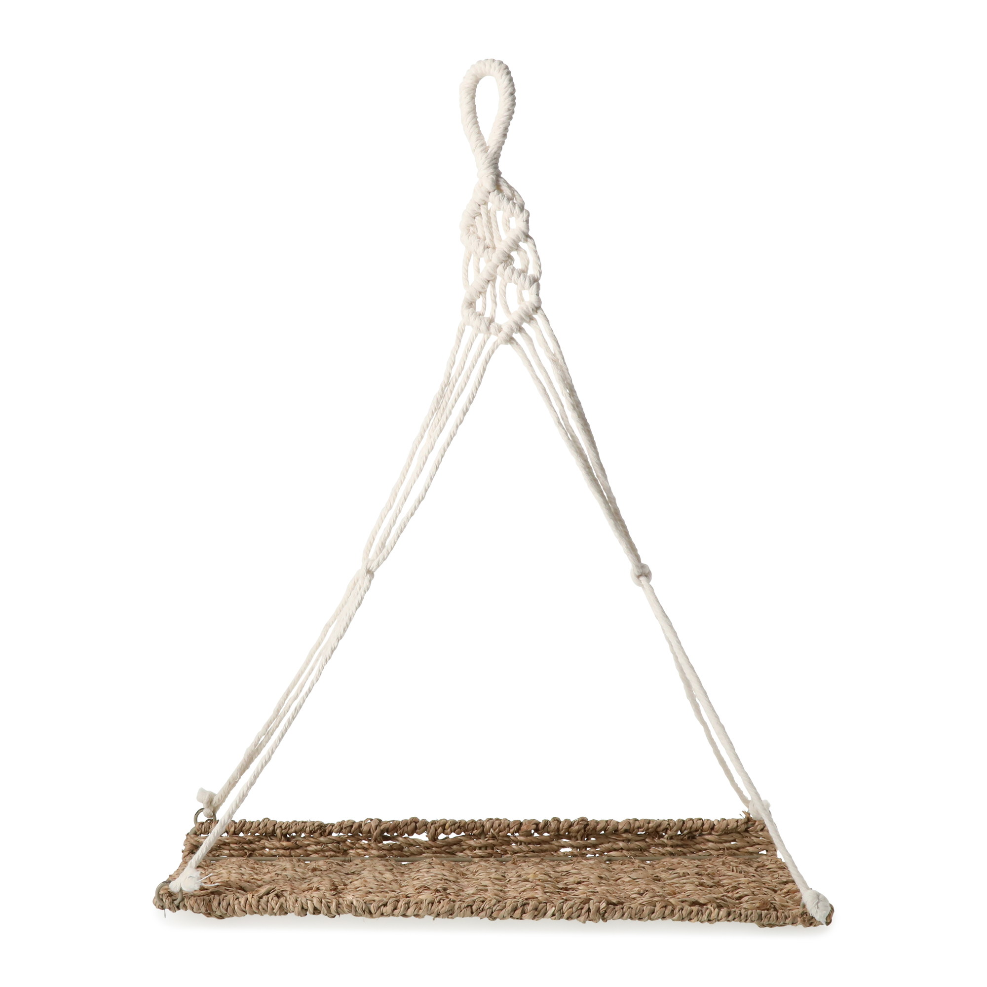 seagrass hanging shelf 15in