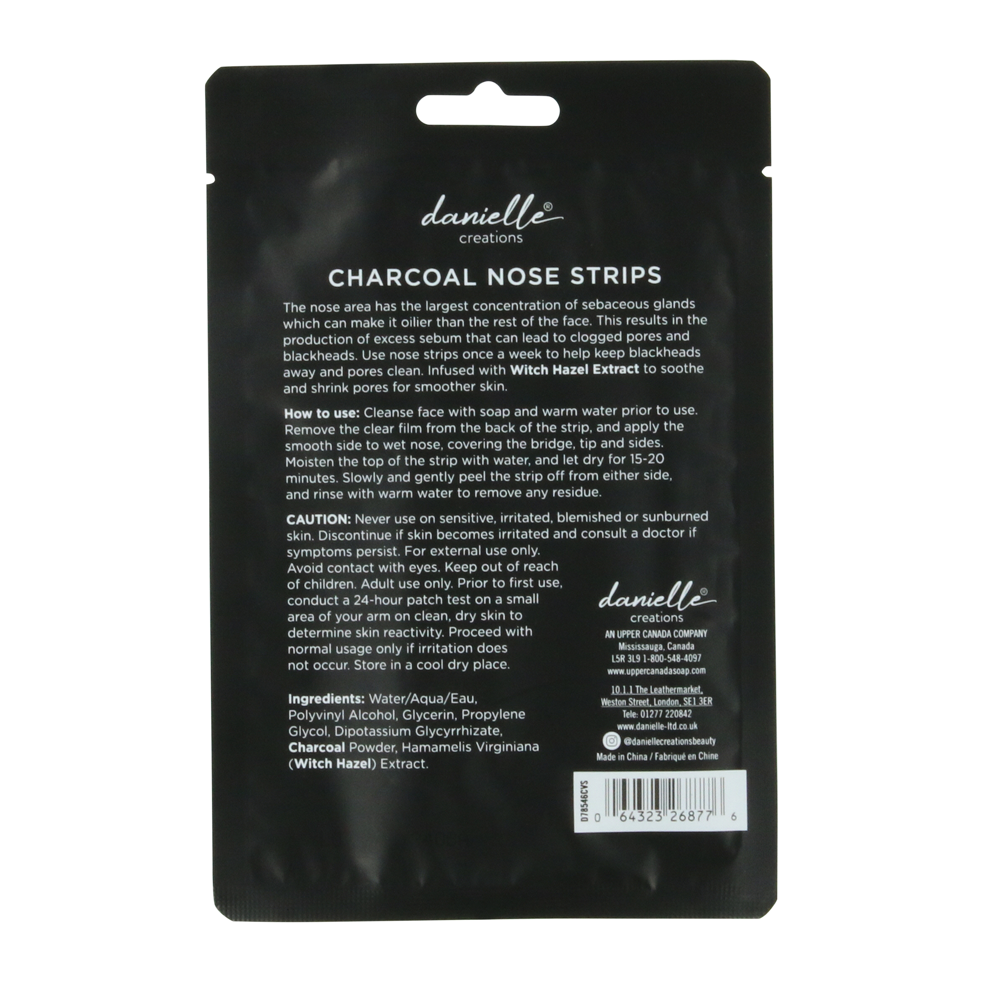 danielle creations® nose strips with charcoal 5-count