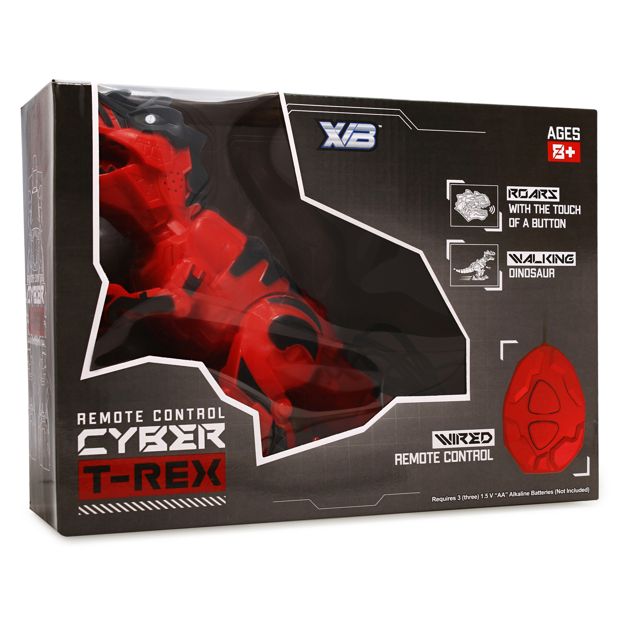 remote control cyber t-rex toy dinosaur - gray | Five Below