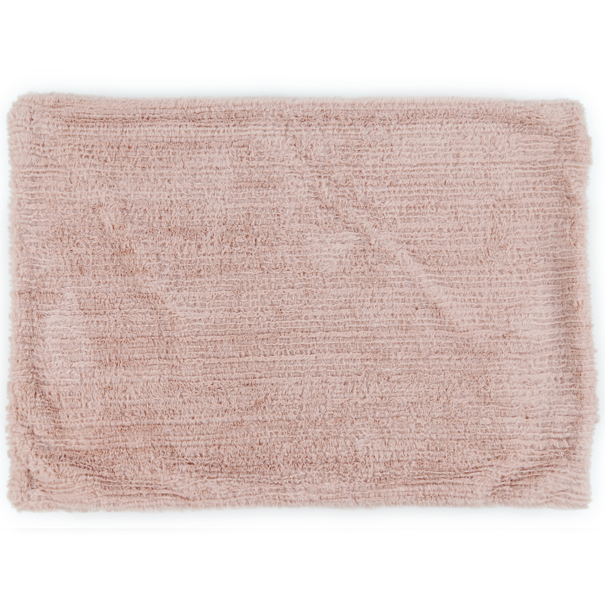 faux fur pillowcase 20in x 30in - blush
