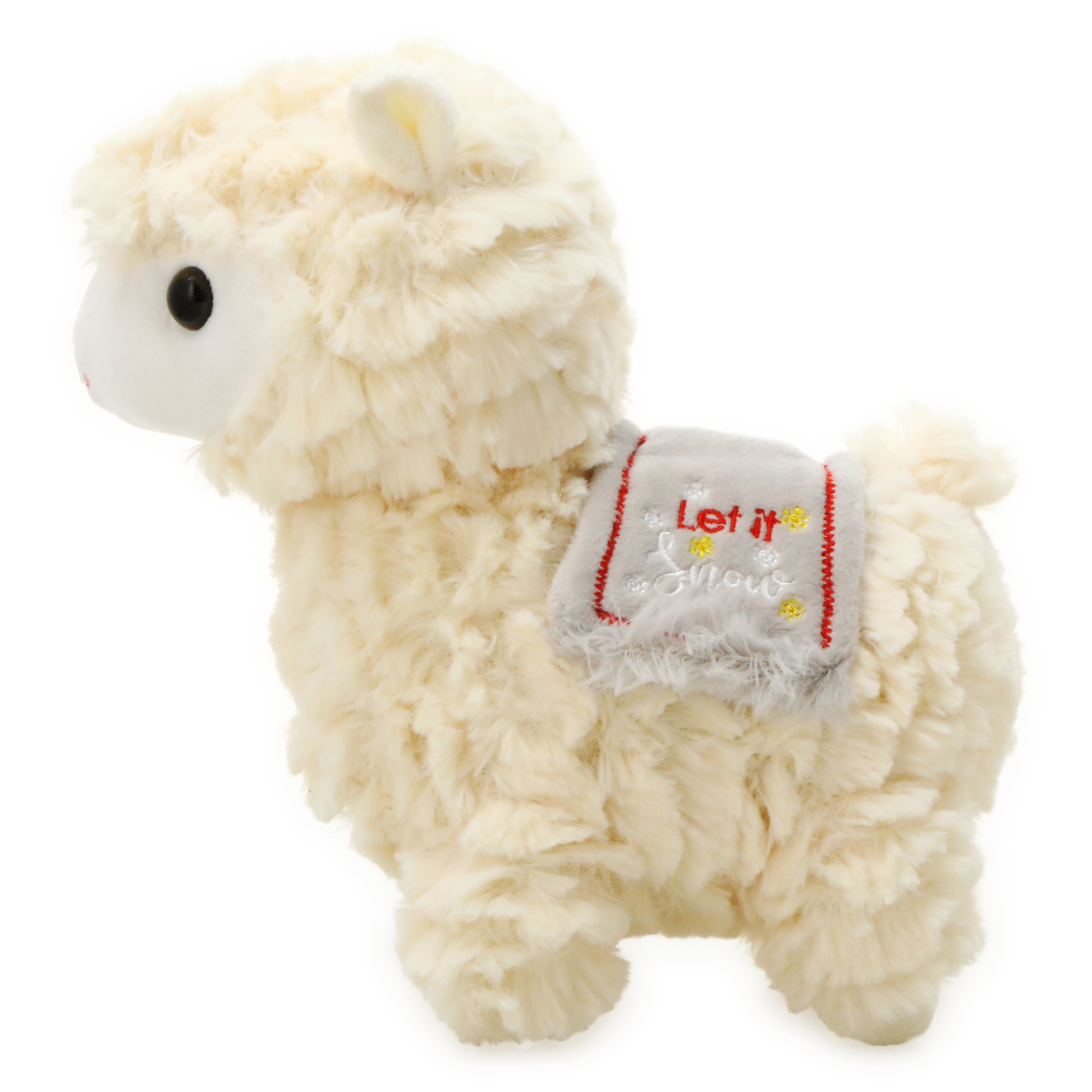 winter llama stuffed animal with quote blanket 9in Five Below