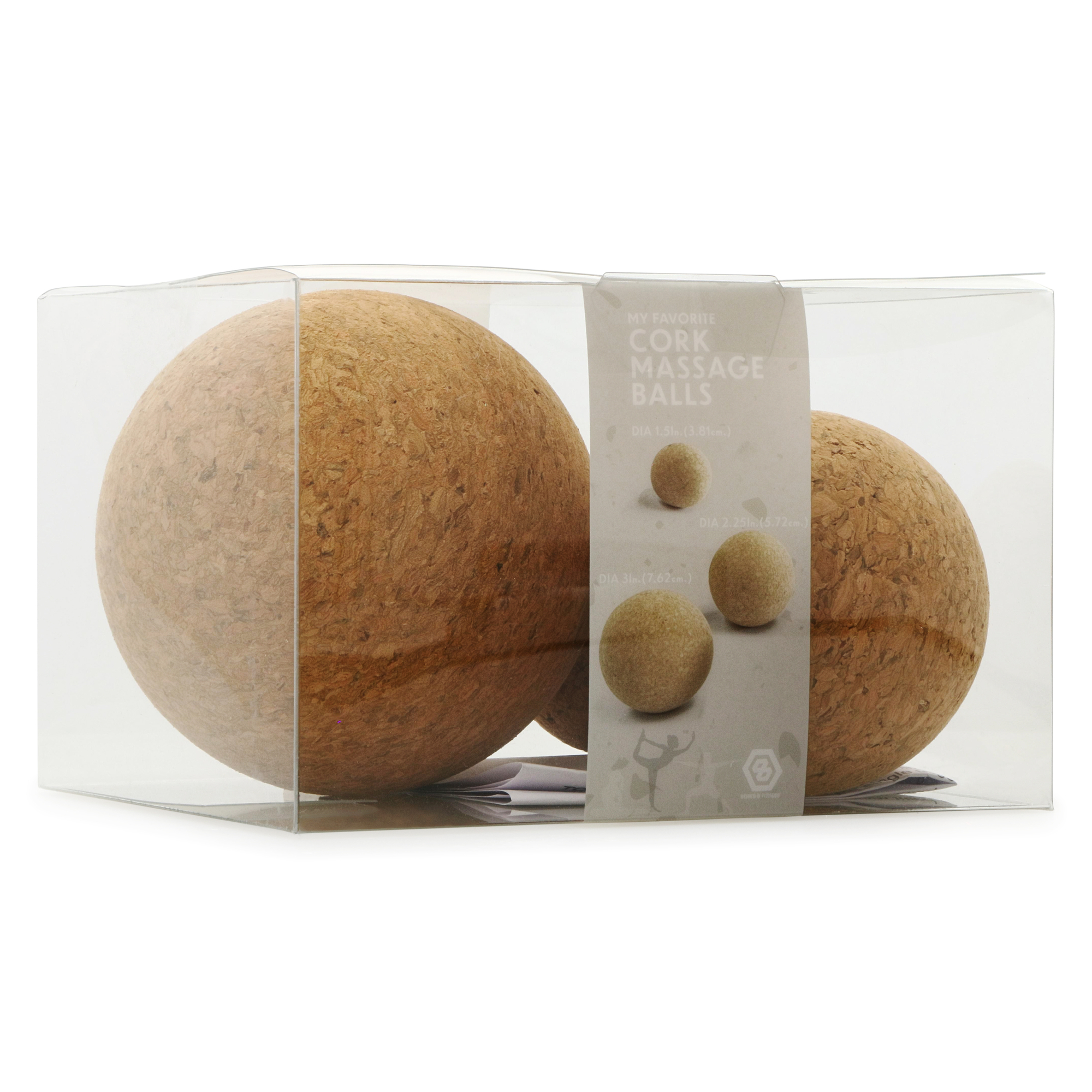 series-8 fitness™ cork massage balls 3-count