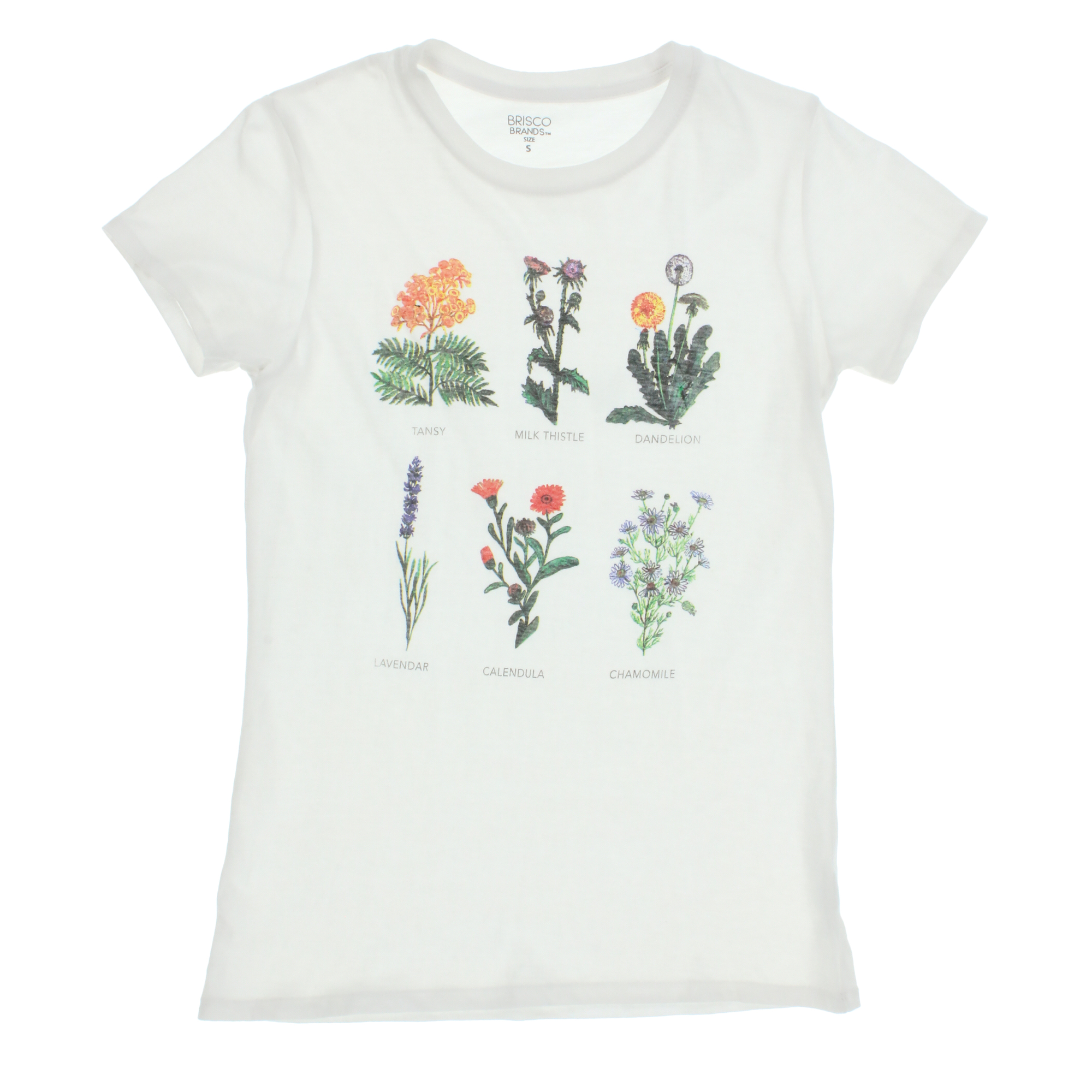 juniors healing flowers graphic tee
