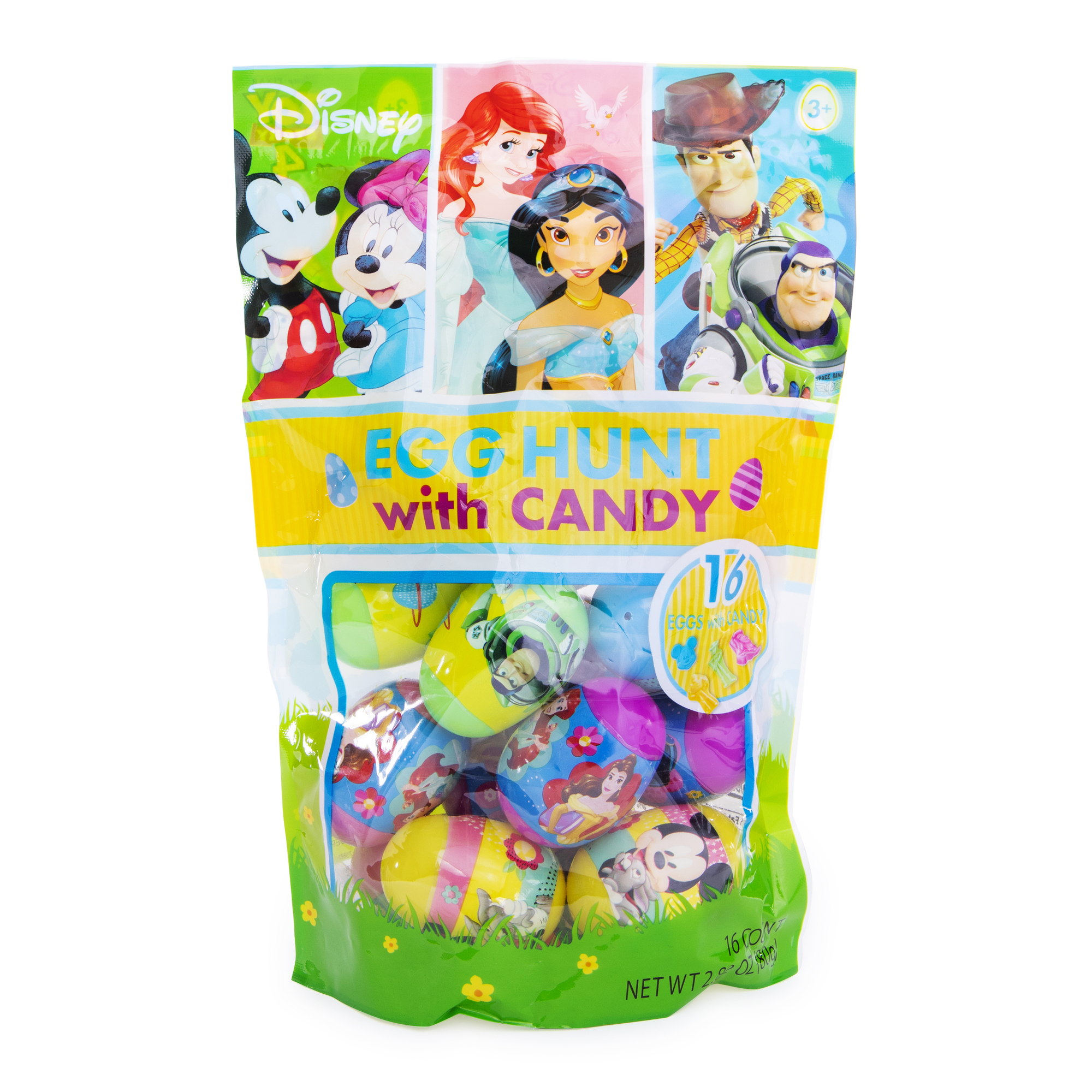 disney© egg hunt easter eggs with candy 16-count bag