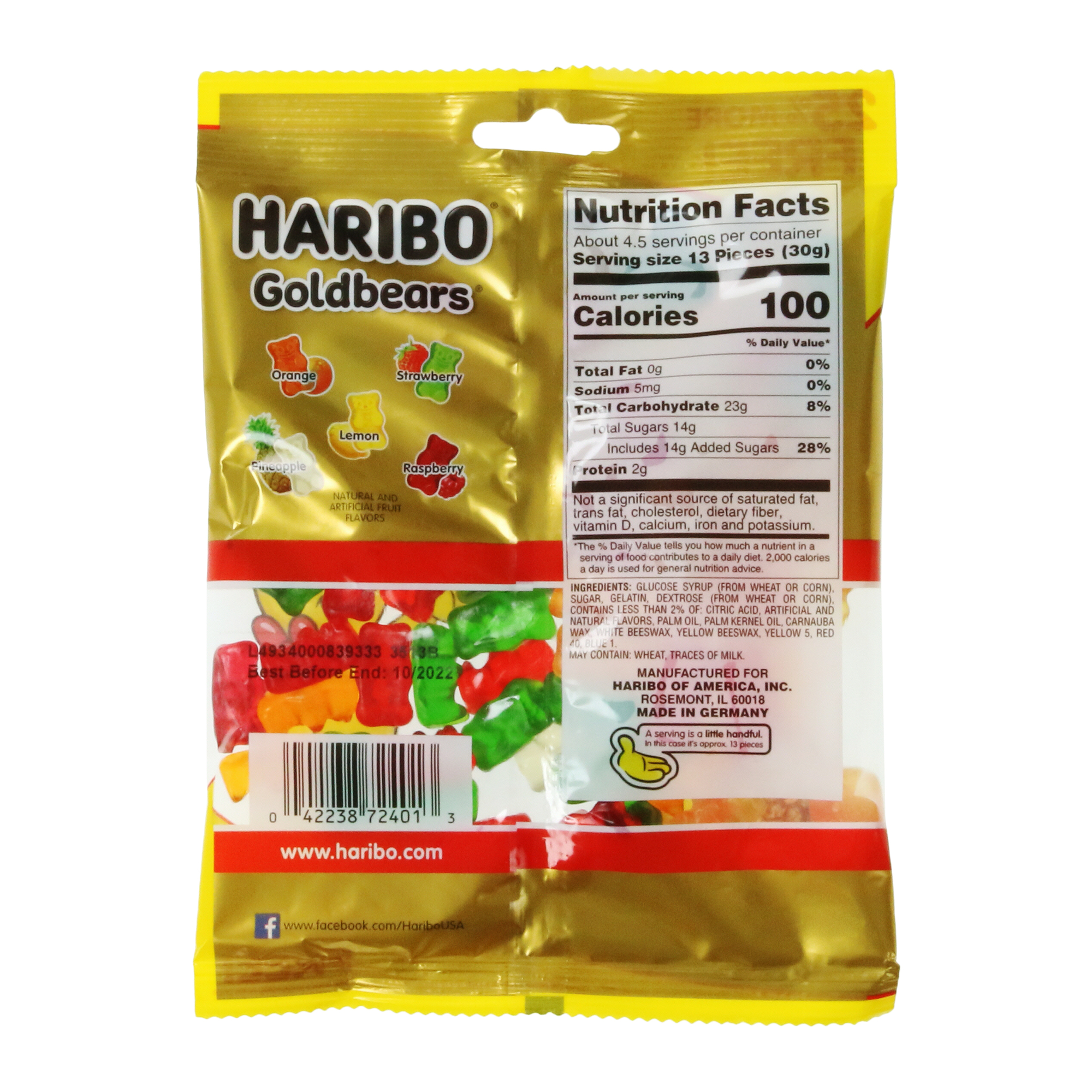 haribo® goldbears® gummi bears 5oz bonus size