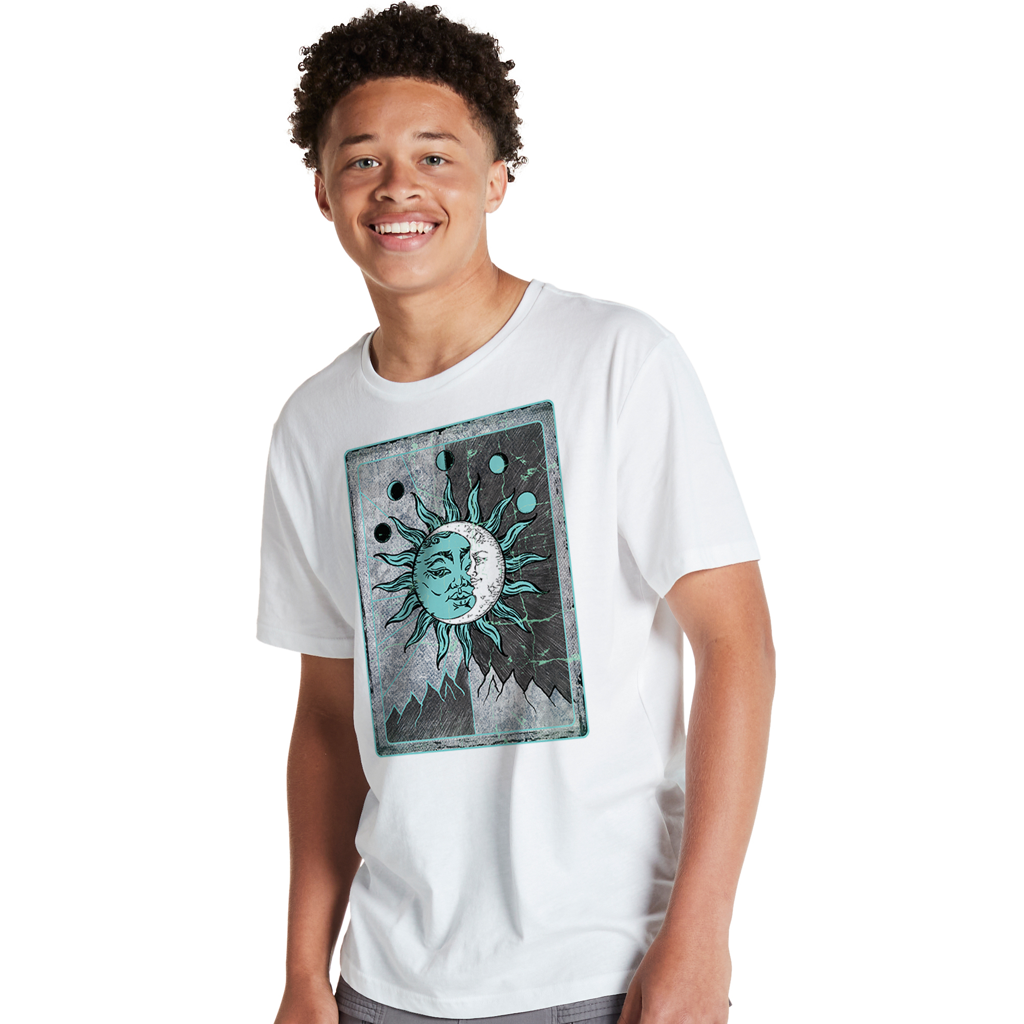 sun & moon phases graphic tee