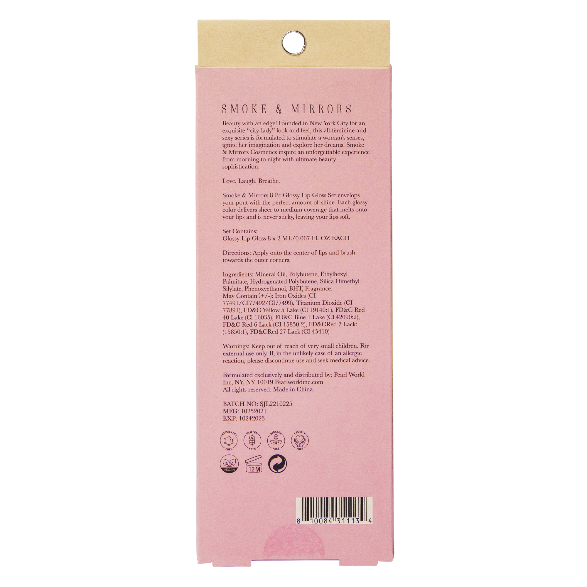 8-Piece 'stay Glossy' Color Lip Gloss Set