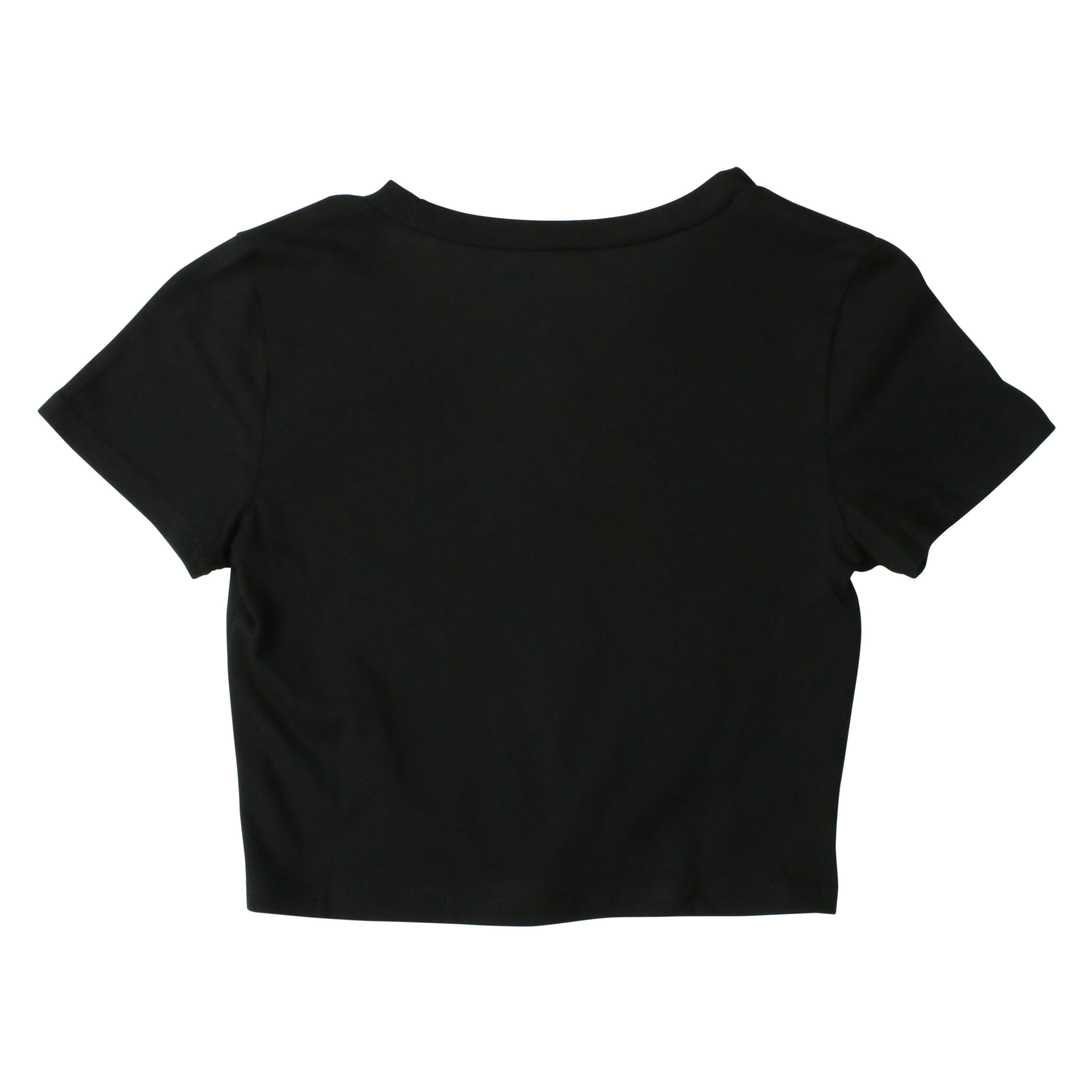 black v-neck active top with front knot