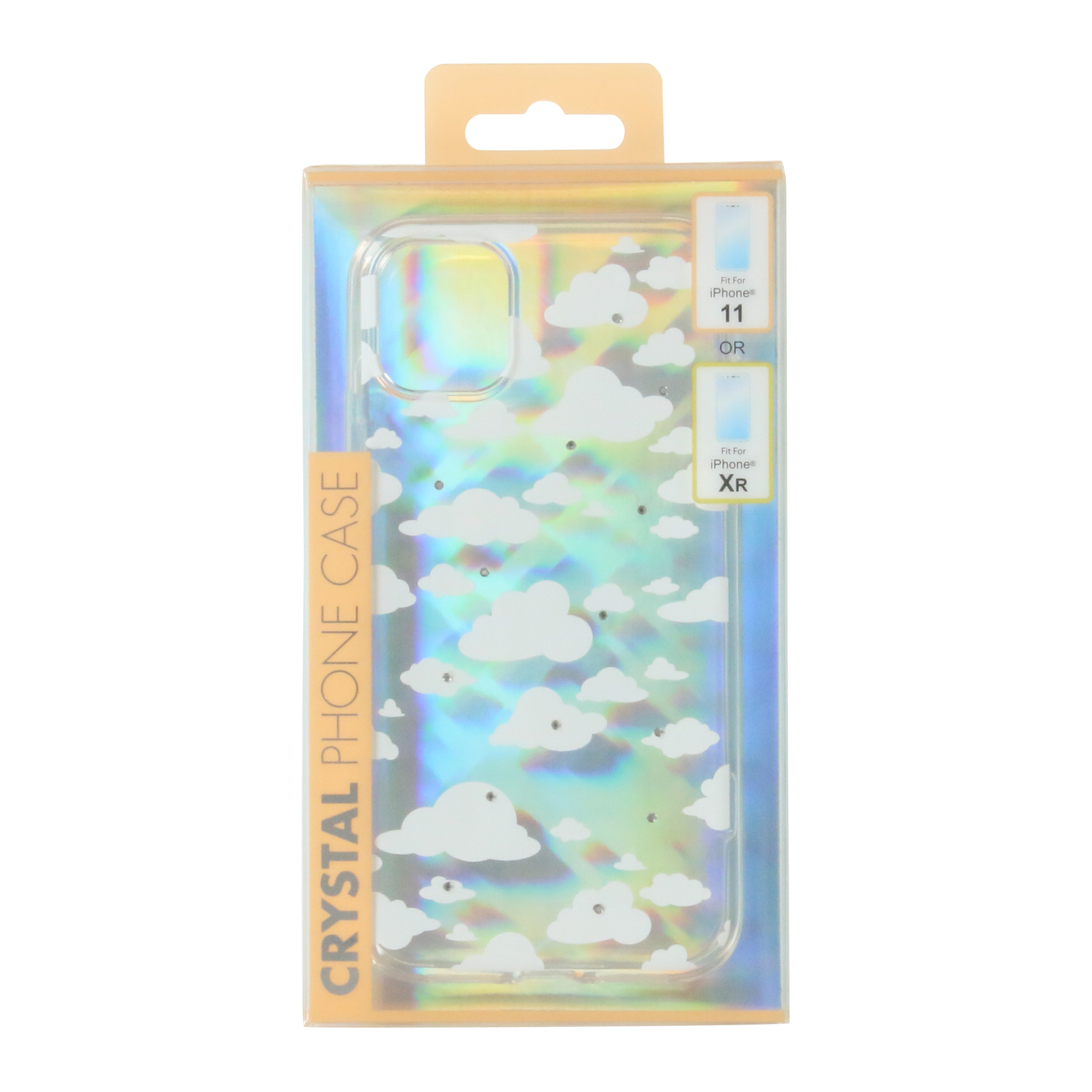 iPhone 11®/Xr® crystal phone case - clouds