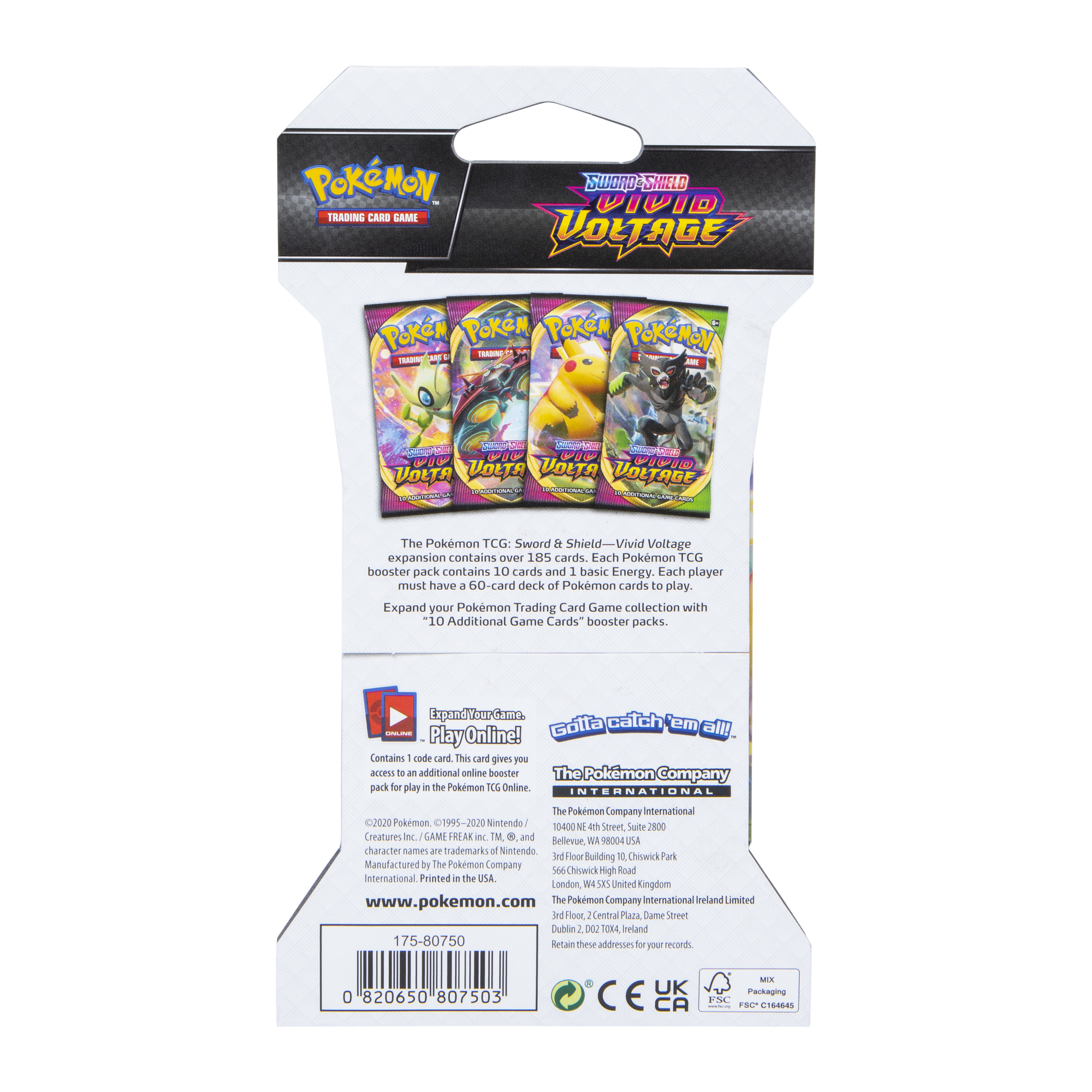 pokemon™ tcg: sword & shield vivid voltage booster pack | Five Below