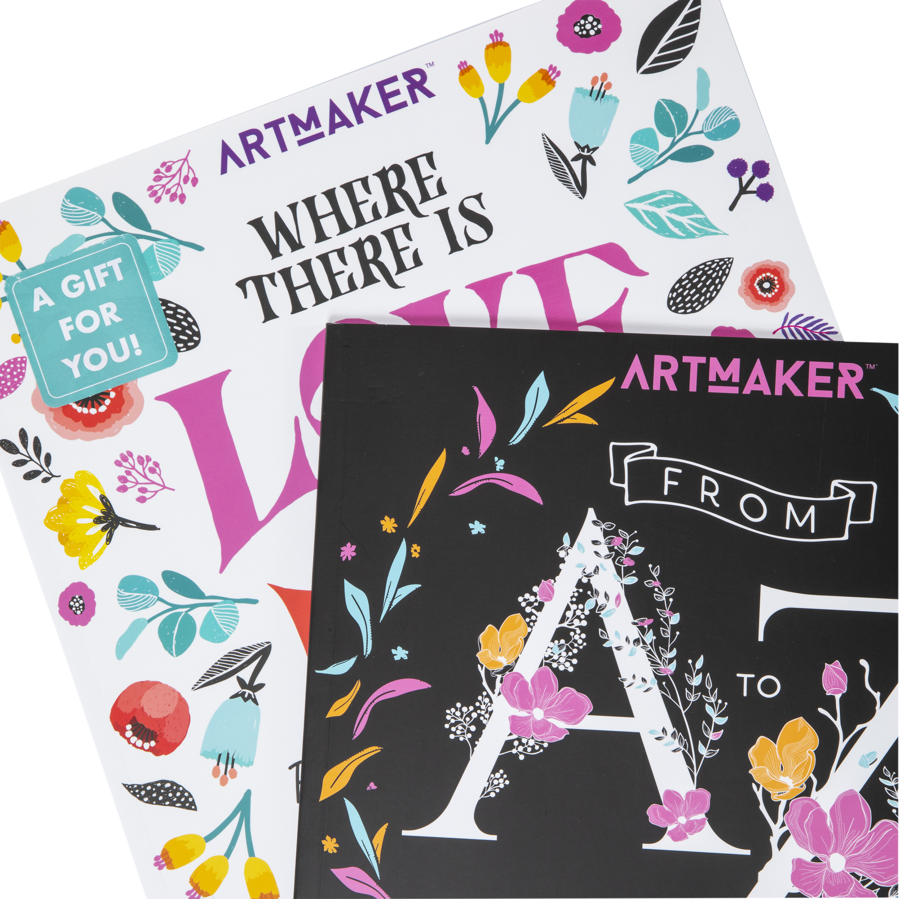 artmaker™ positive affirmations adult coloring book set