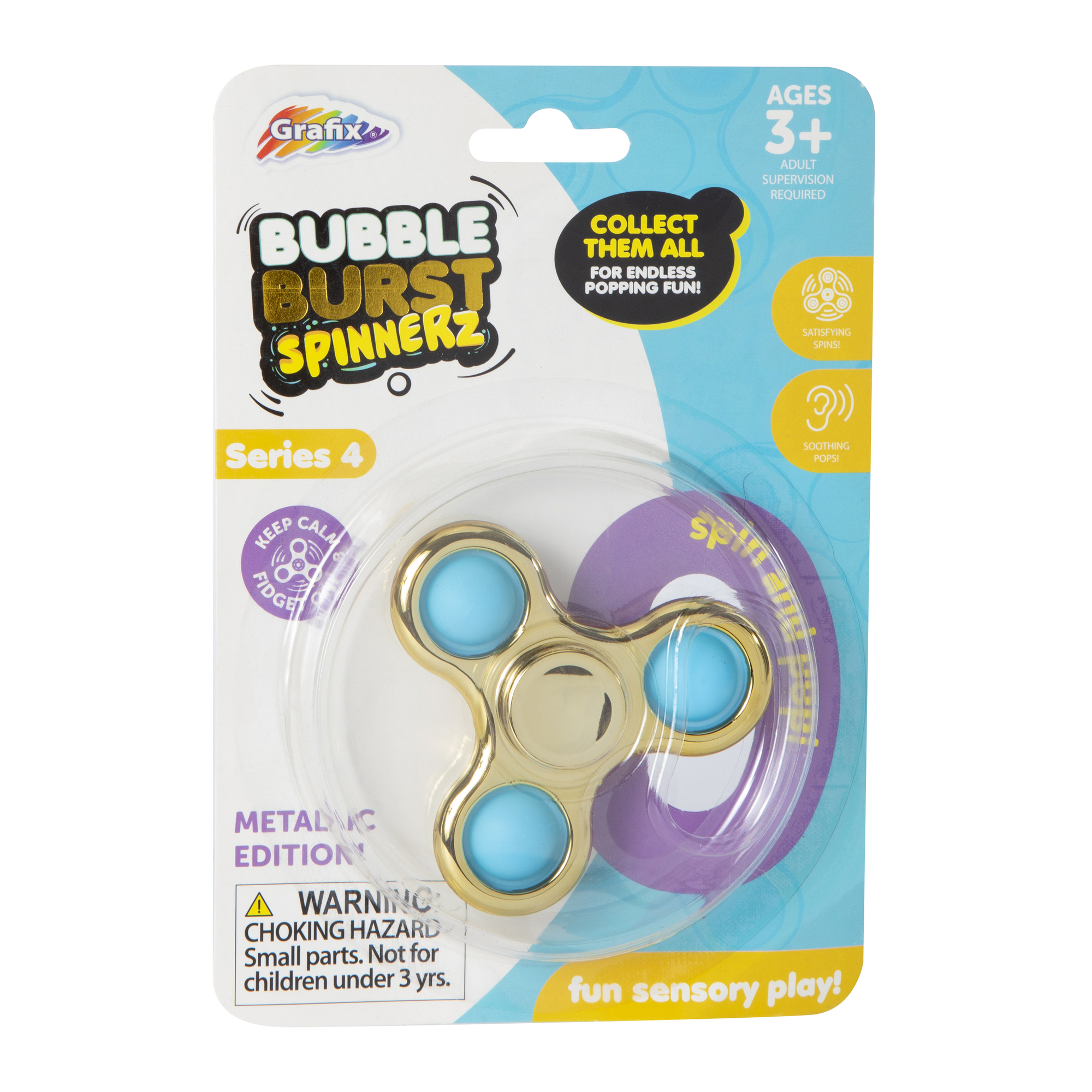 pop ice 100袋セール中❗ grafix® bubble burst spinnerz popper fidget toy | Five Below