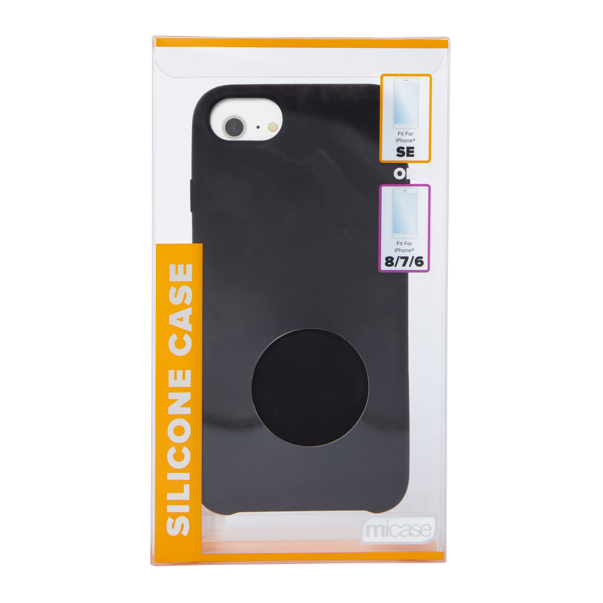 iPhoneSE ブラック iPhone SE (2nd/3rd)/7/8 スマホケース スタンダード｜クアッド