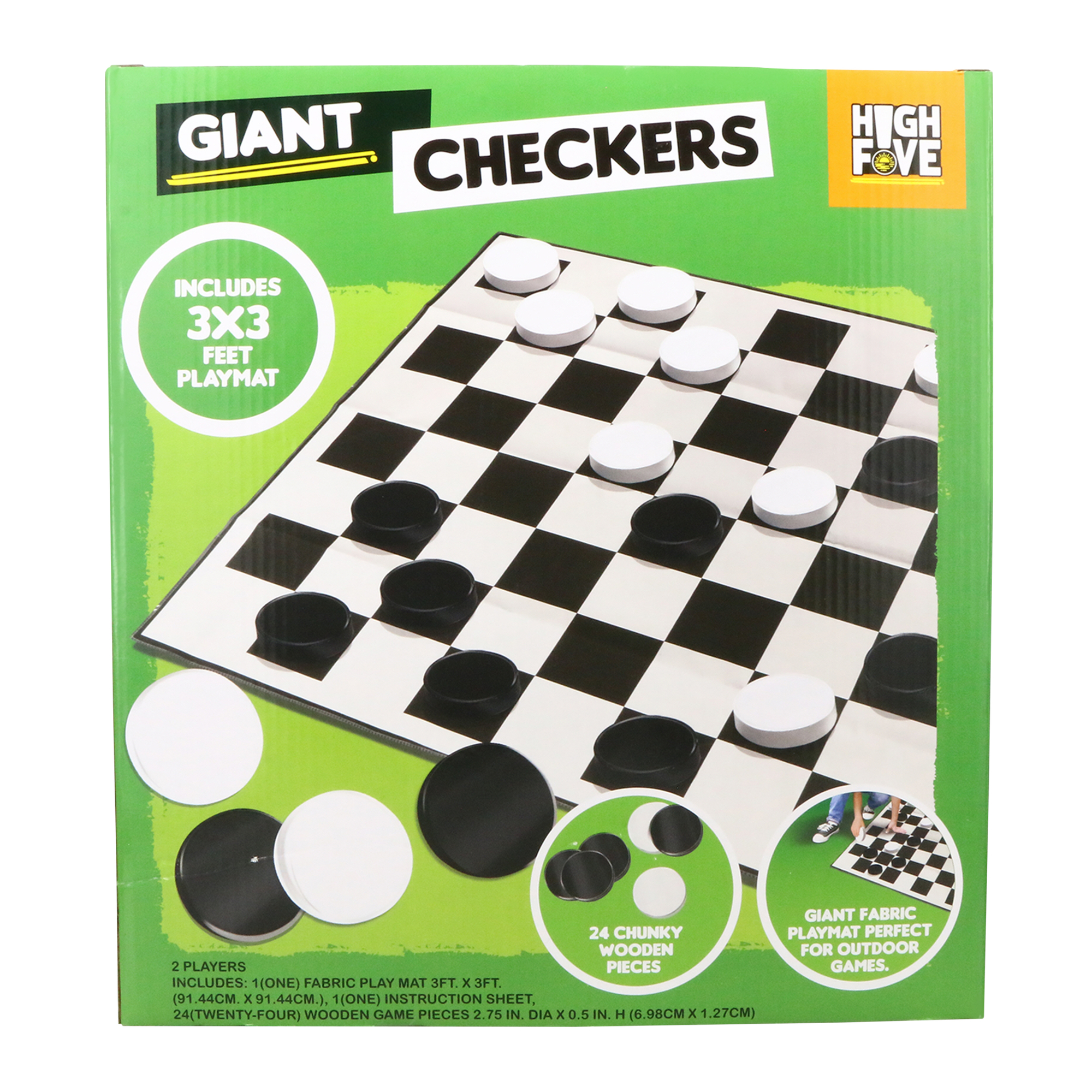 giant checkers outdoor game set